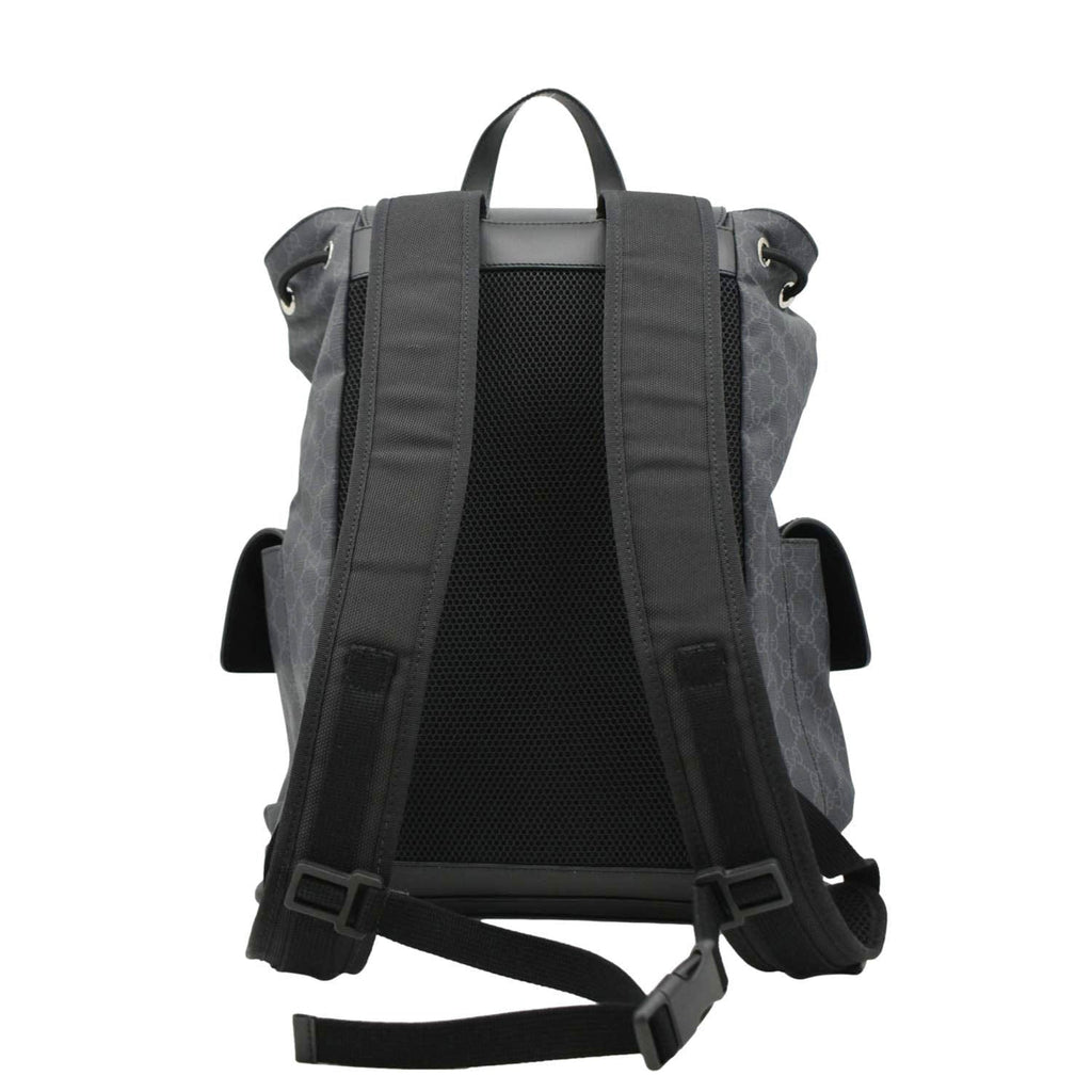 GUCCI GG Supreme Canvas Backpack Black