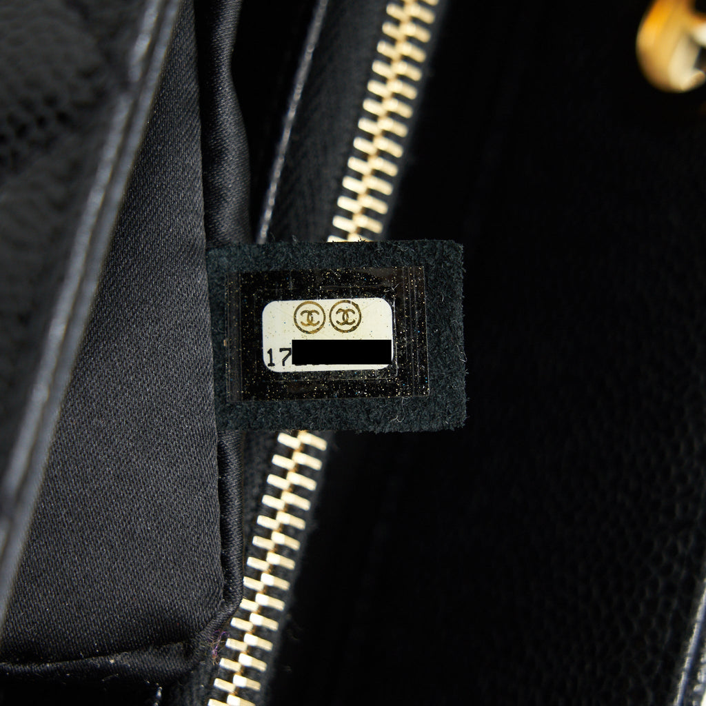 Chanel Grant Shopping Tote Bag GST Black Caviar