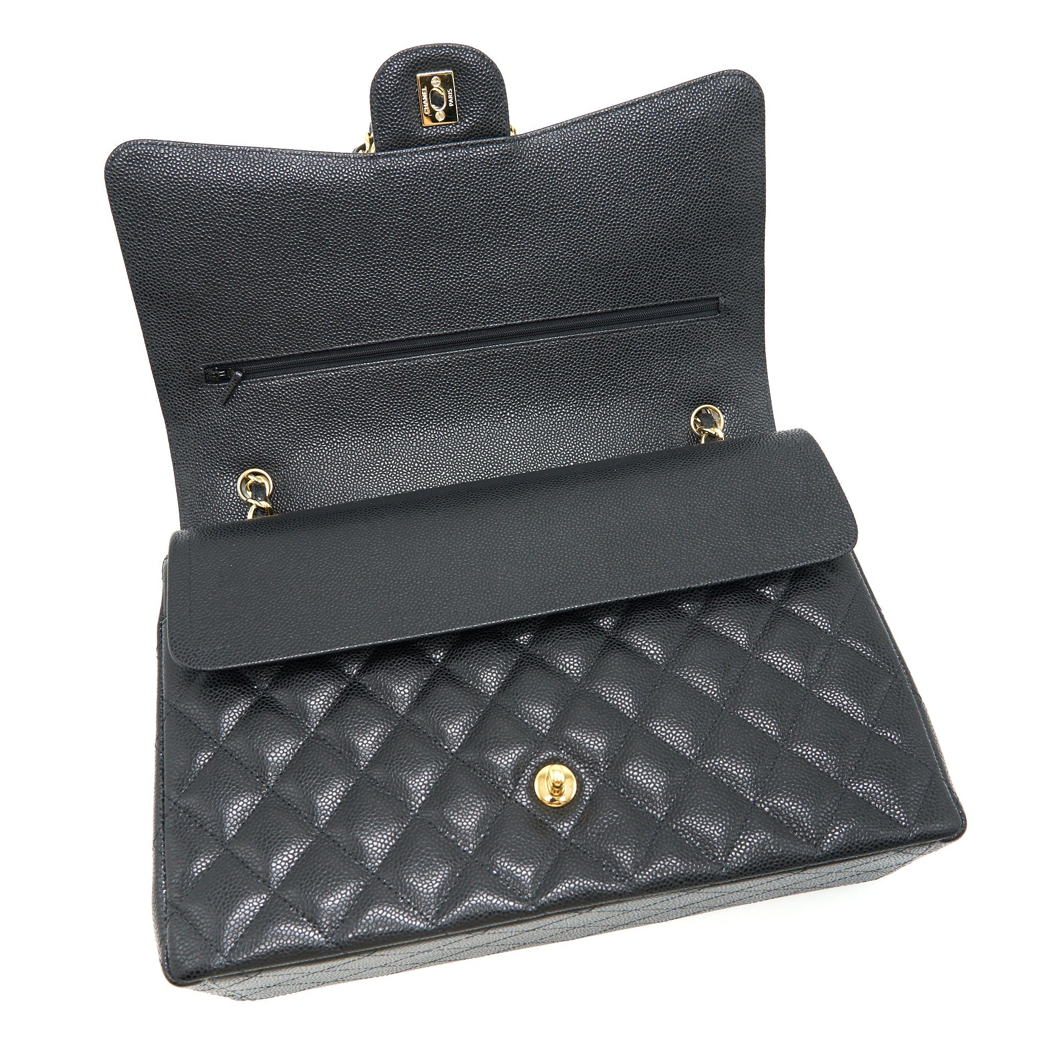 Chanel Maxi Classic double Flap Black Caviar