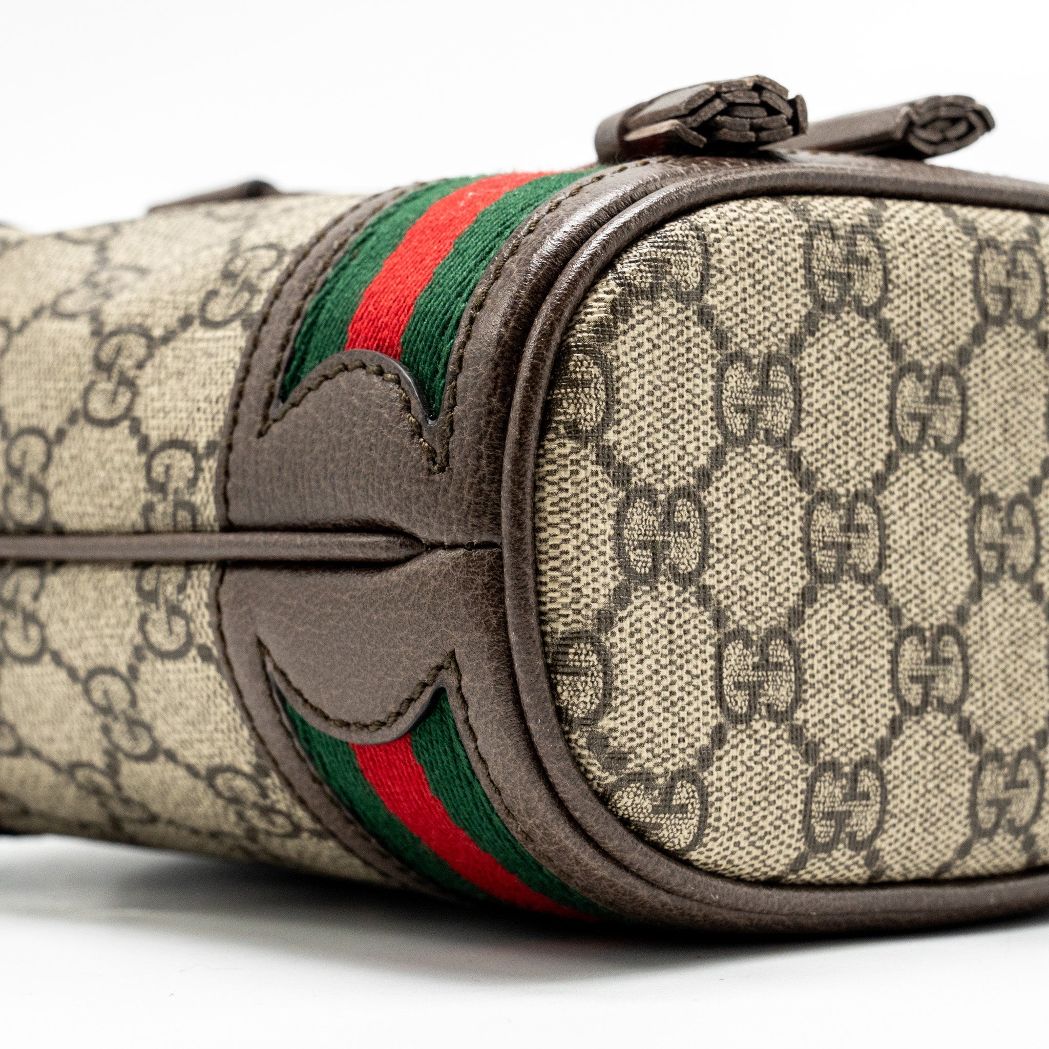 Gucci Ophida Mini Bucket Bag GG Supreme Canvas Beige / Ebony