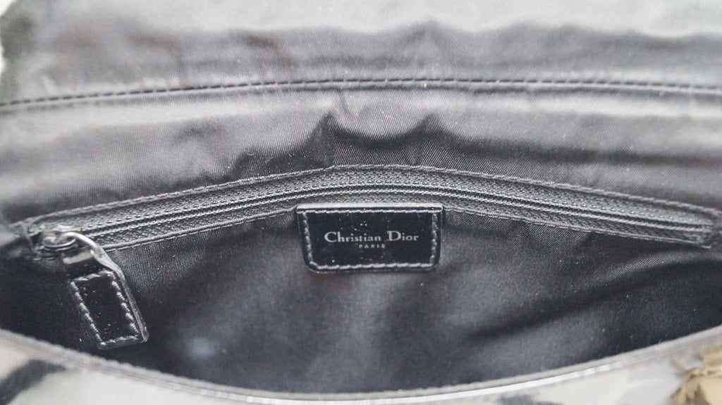 CHRISTIAN DIOR Black Maris Pearl Shoulder Bag