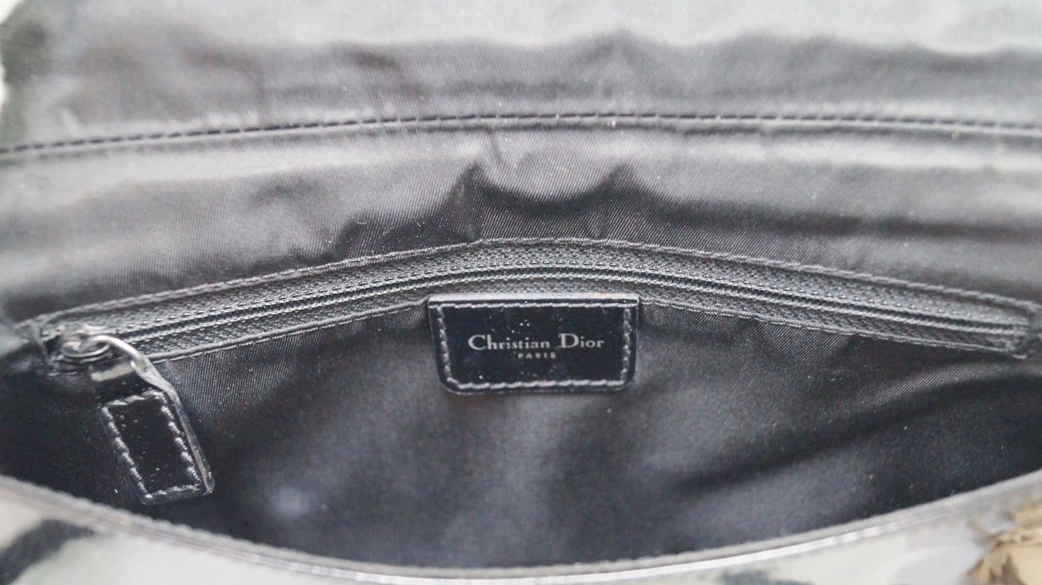 CHRISTIAN DIOR Black Maris Pearl Shoulder Bag
