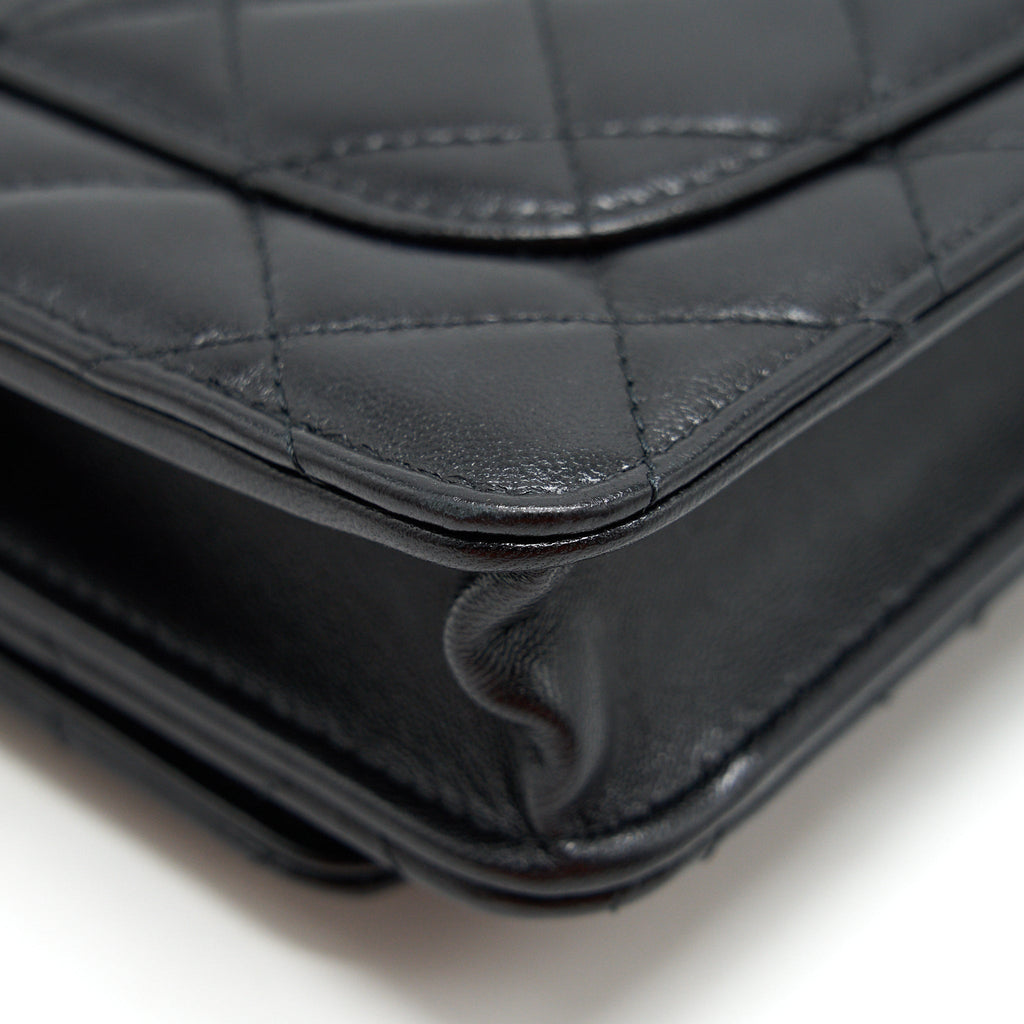 Chanel 2021 Seasonal Wallet on Chain black