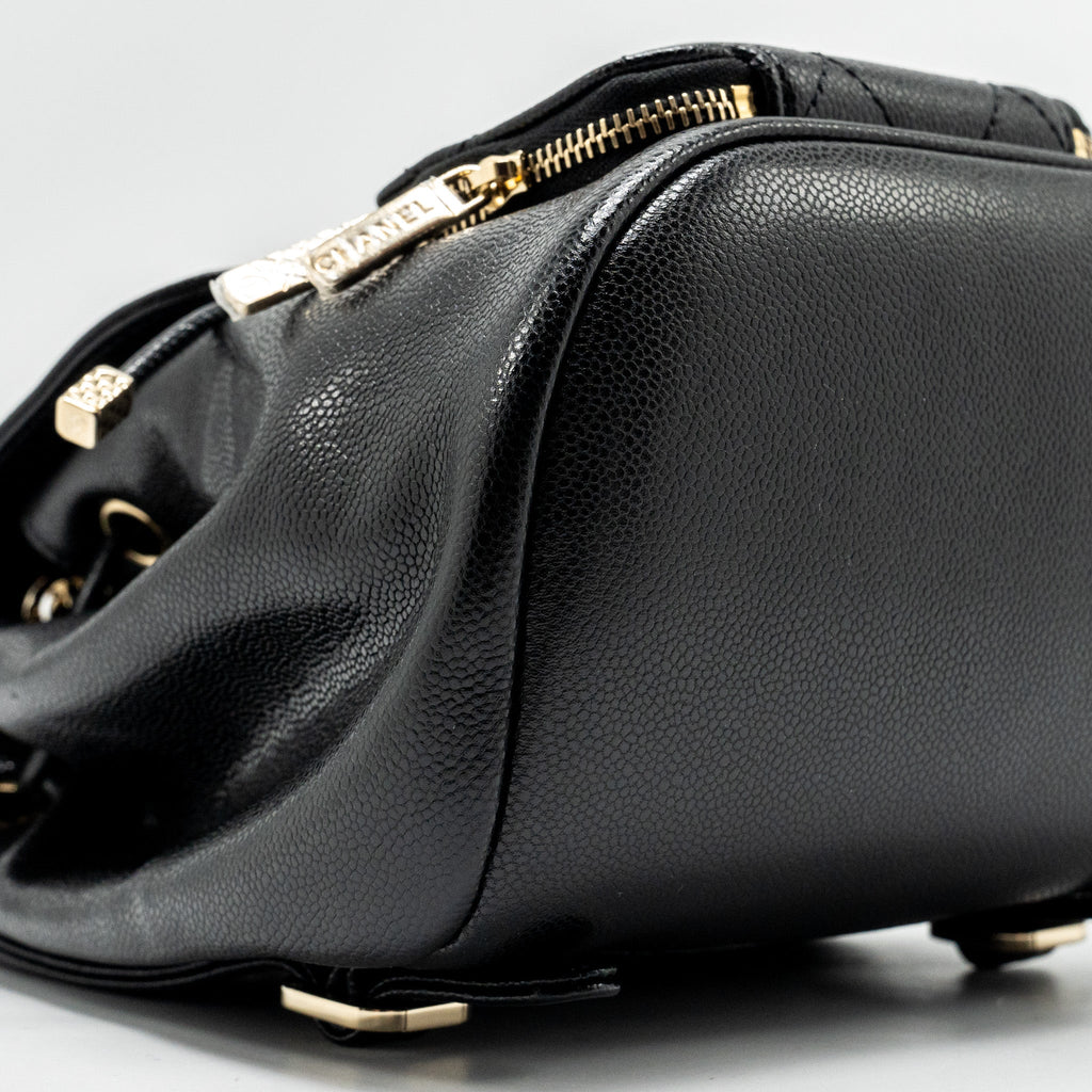 Chanel Affinity Backpack Caviar Black L (Microchip)