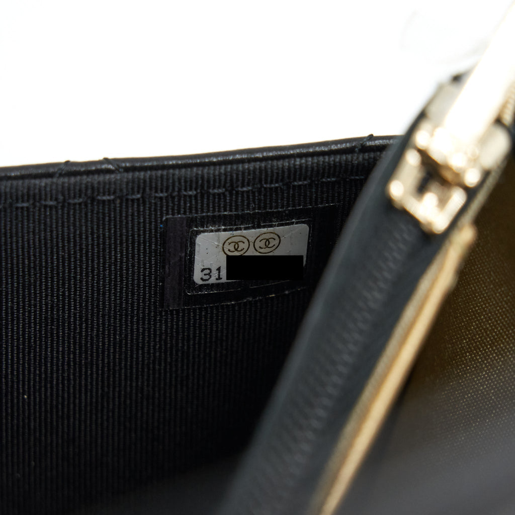Chanel 2021 Seasonal Wallet on Chain black