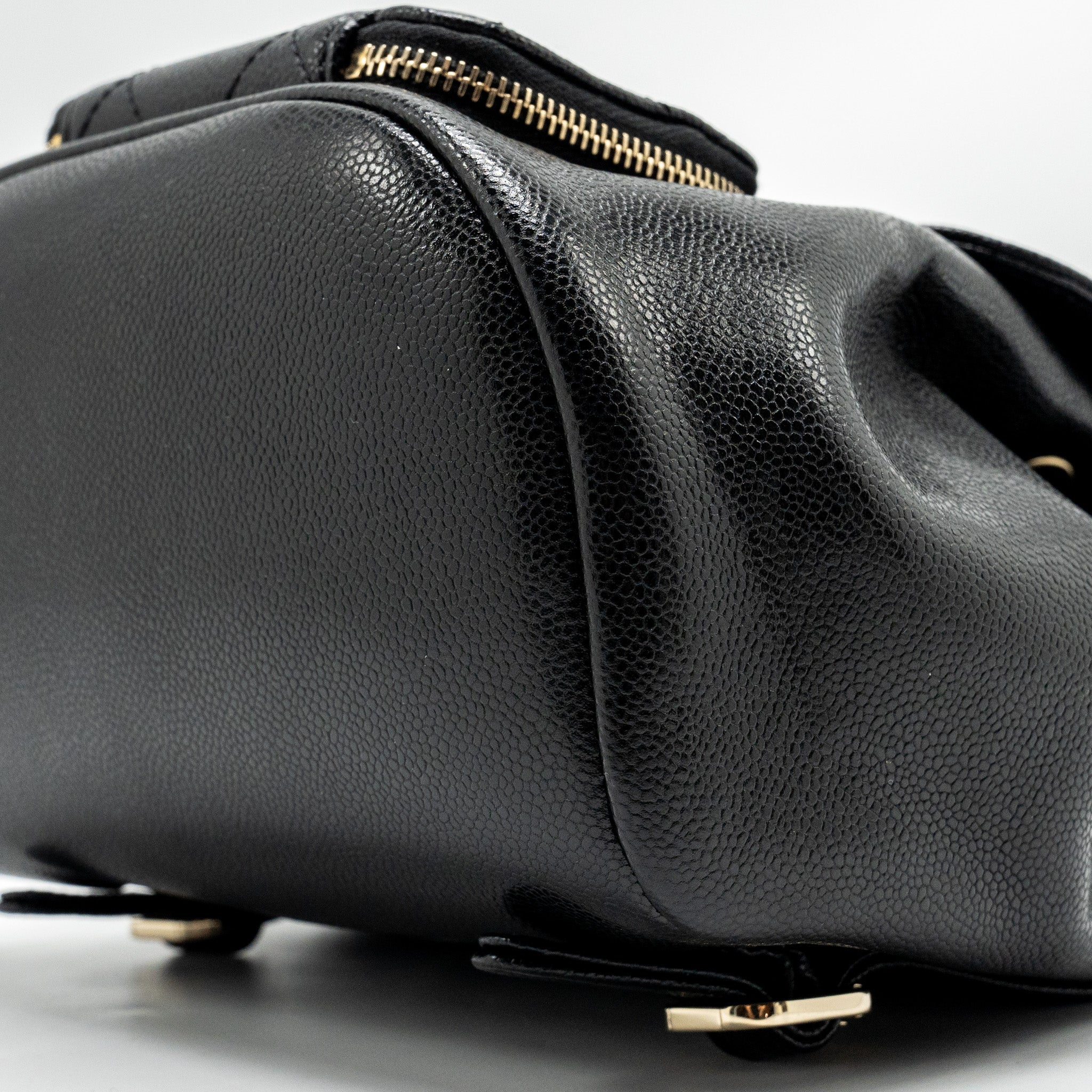 Chanel Affinity Backpack Caviar Black L (Microchip)