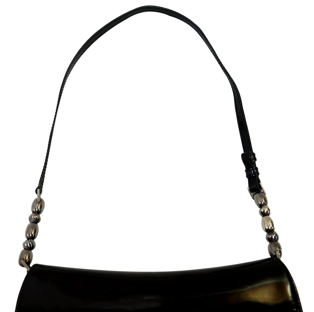 CHRISTIAN DIOR Black Maris Pearl Shoulder Bag