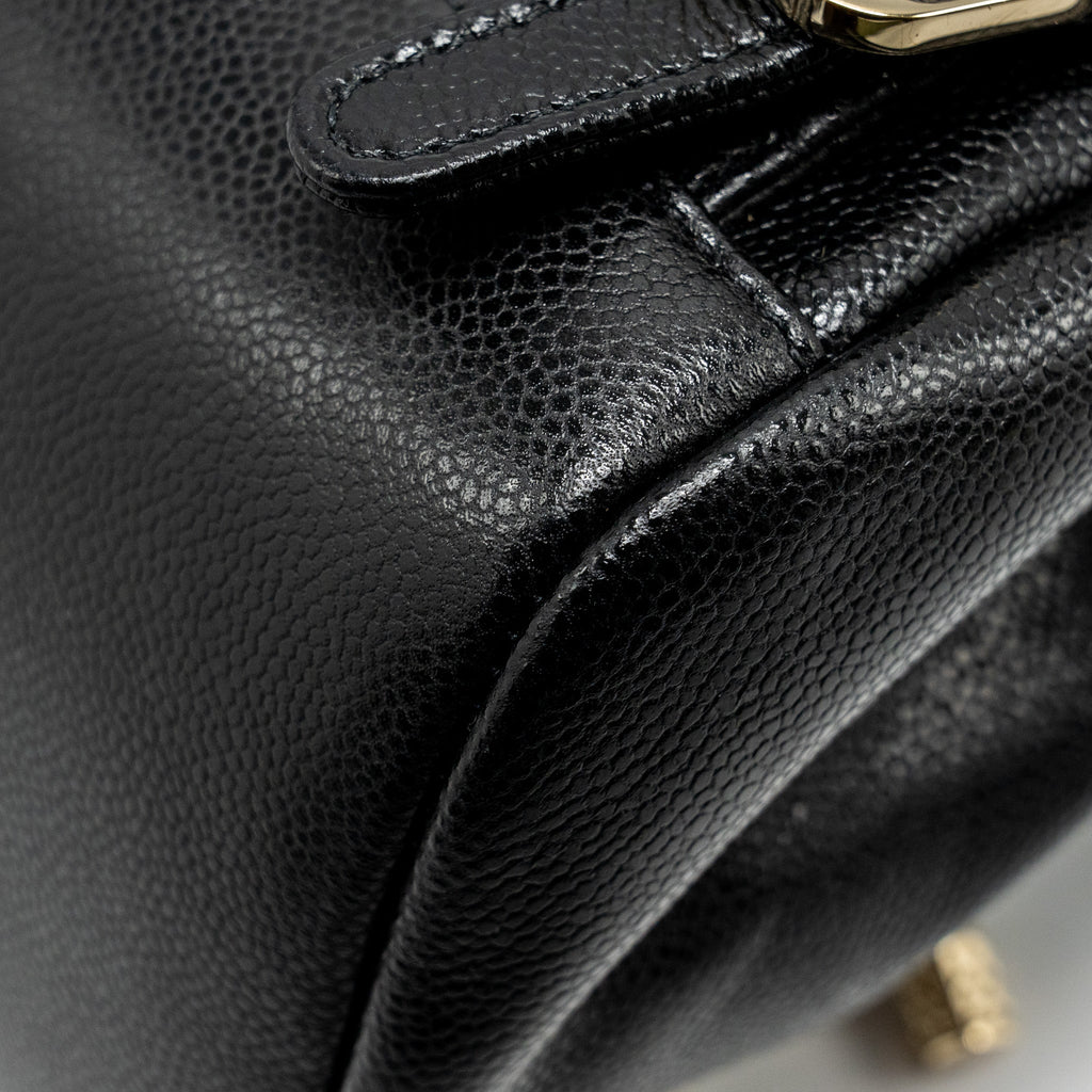 Chanel Affinity Backpack Caviar Black L (Microchip)
