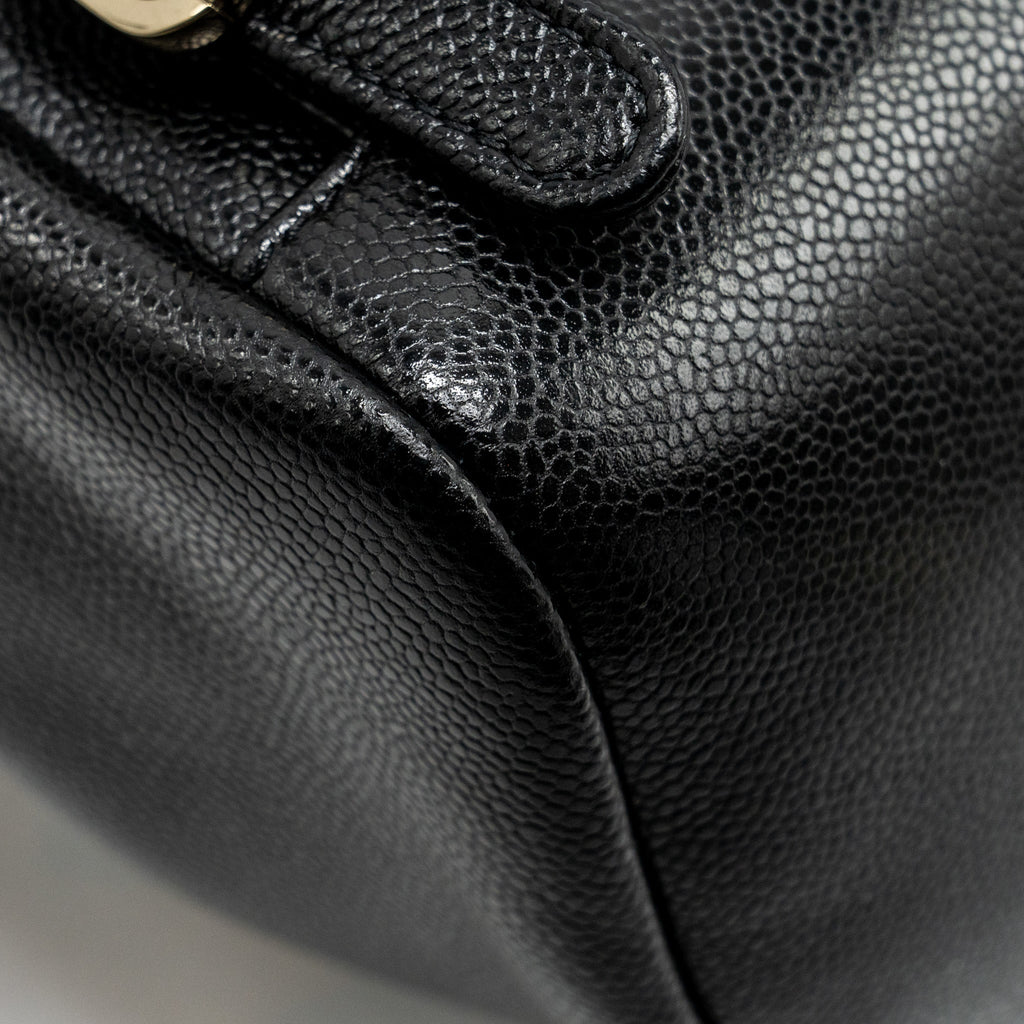Chanel Affinity Backpack Caviar Black L (Microchip)