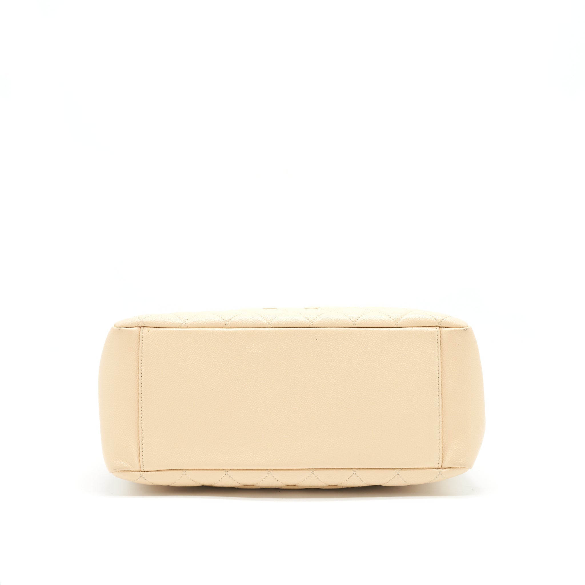 CHANEL CAVIAR GRAND SHOPPING TOTE GST IN BEIGE