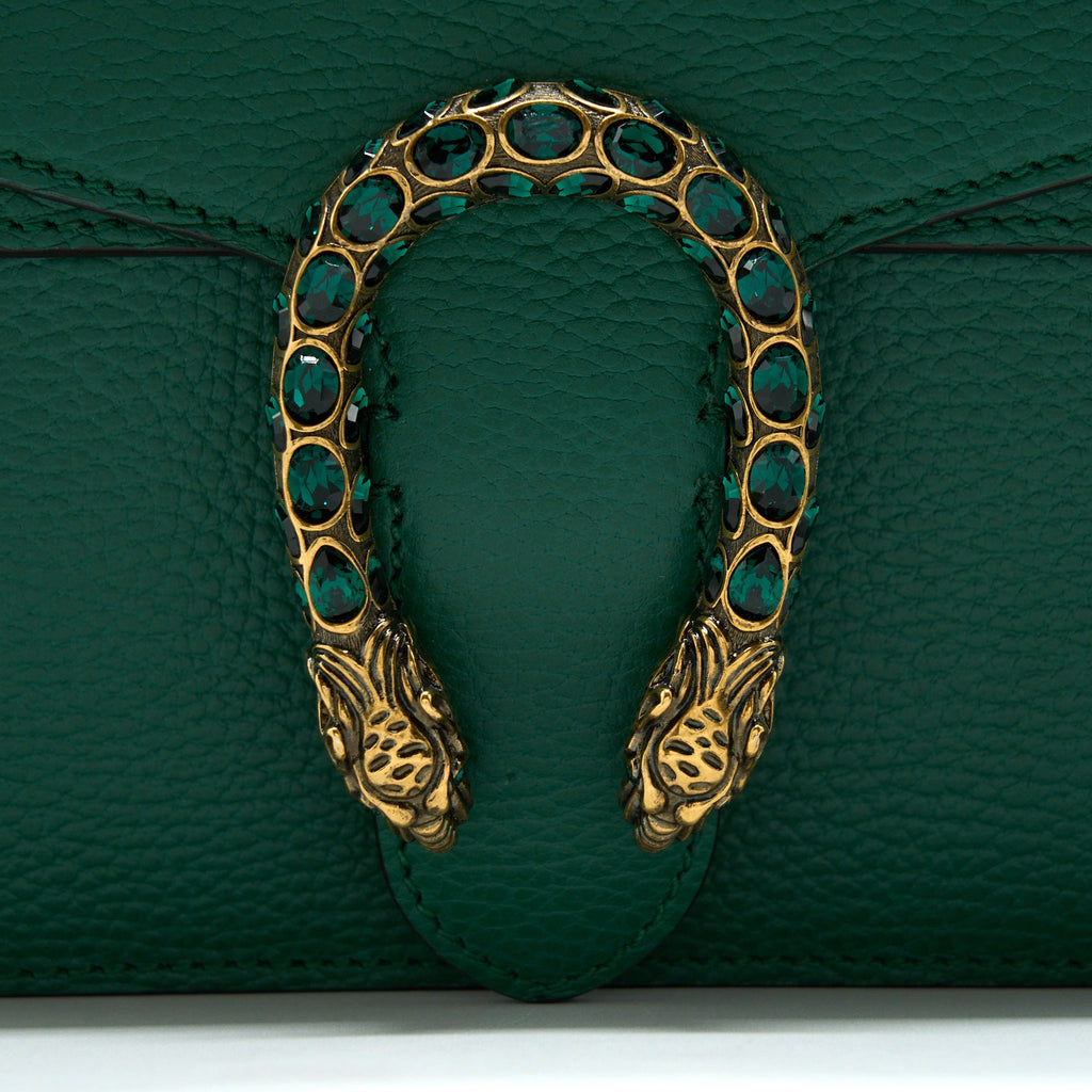 Gucci Small Dionysus Bag Green Multicolour Hardware