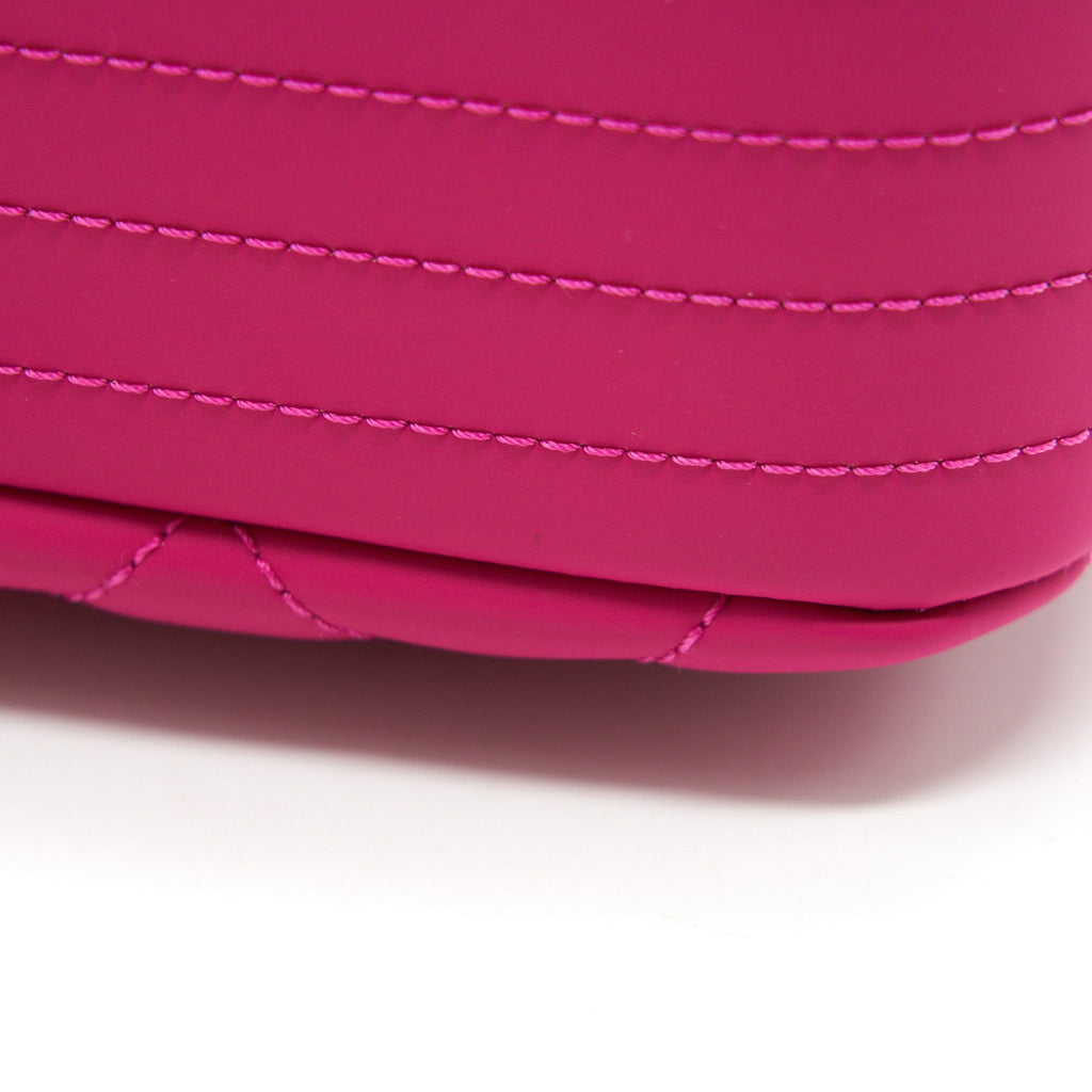 Chanel Rubber quilted lambskin flap Bag pink