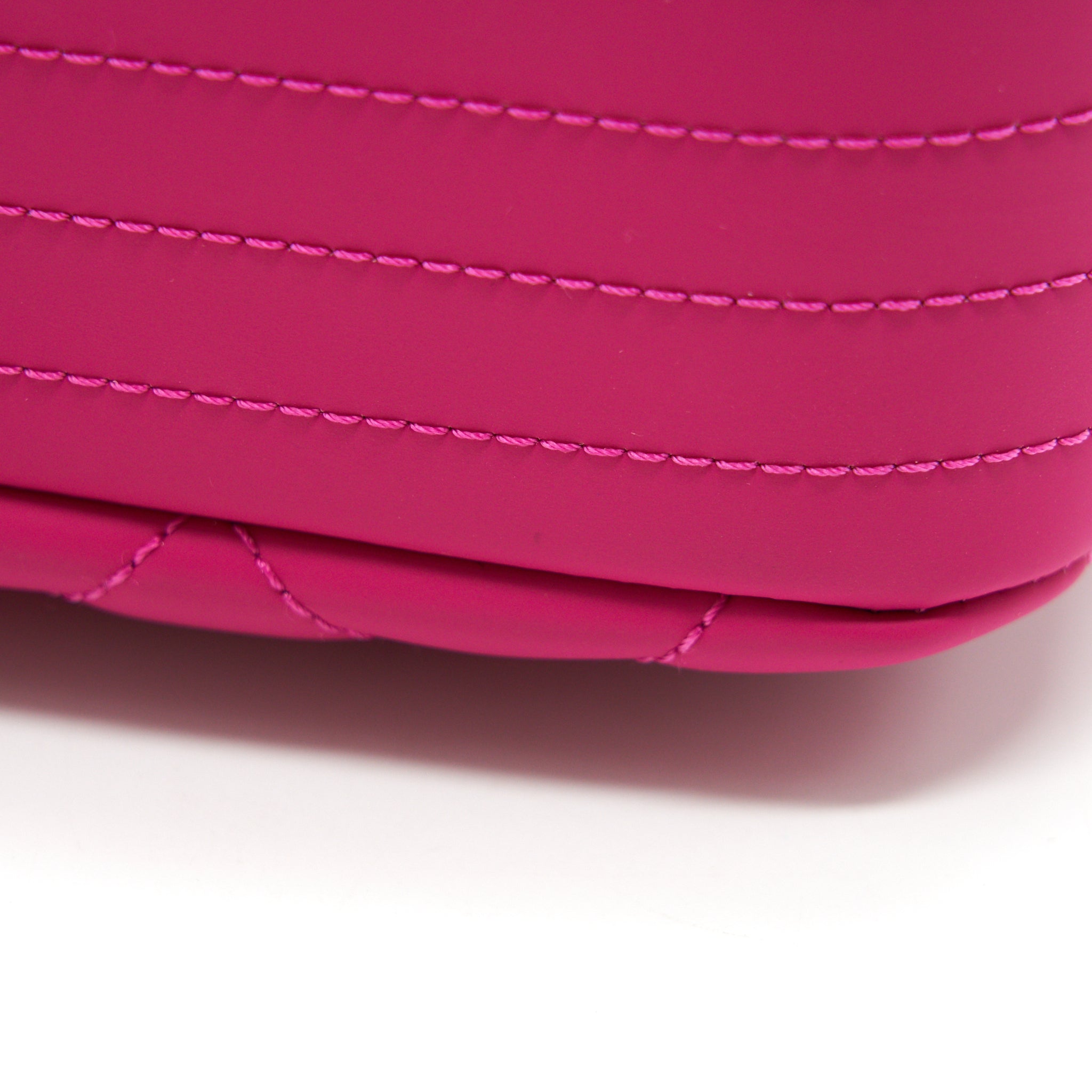 Chanel Rubber quilted lambskin flap Bag pink