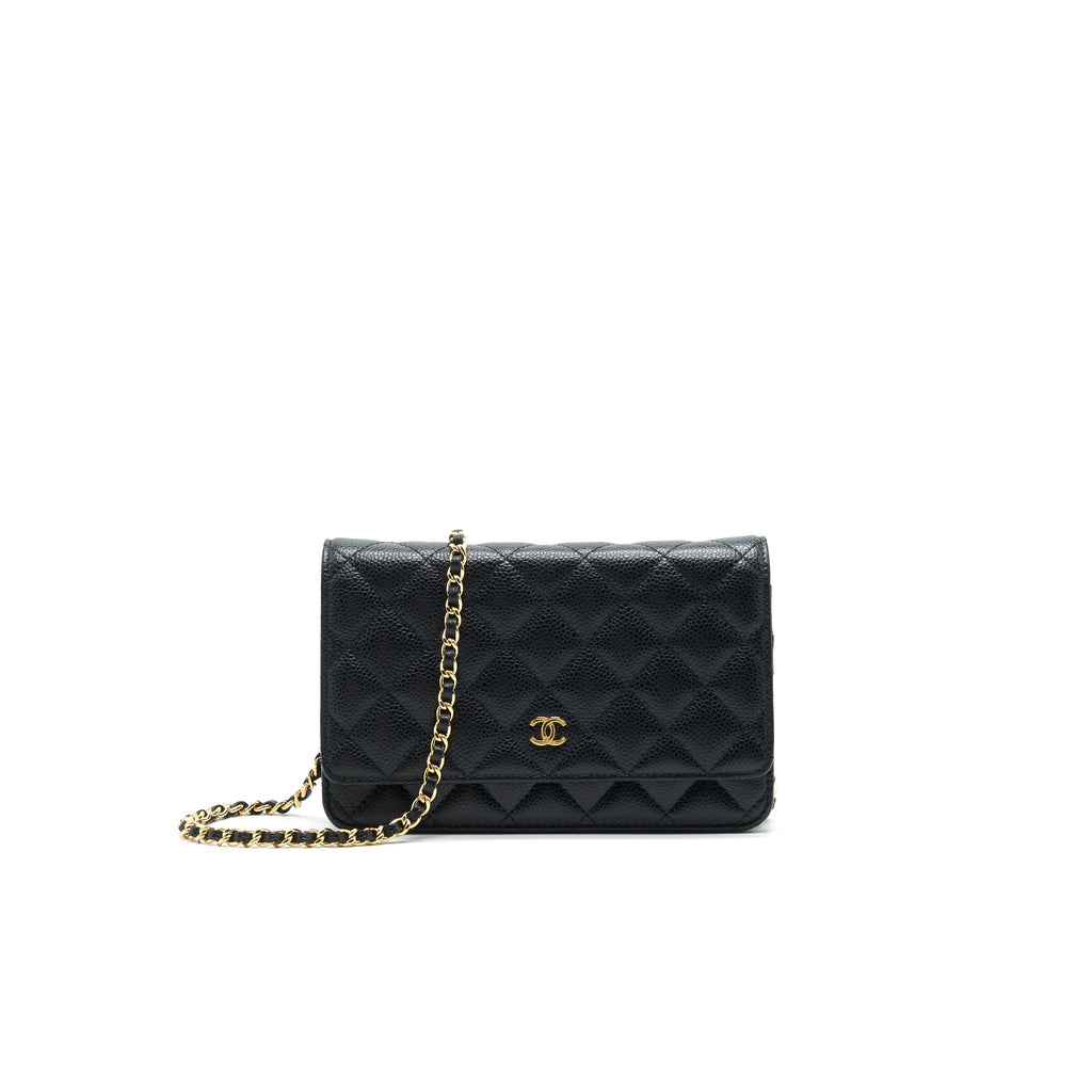 Chanel Classic Wallet on Chain Caviar Black With