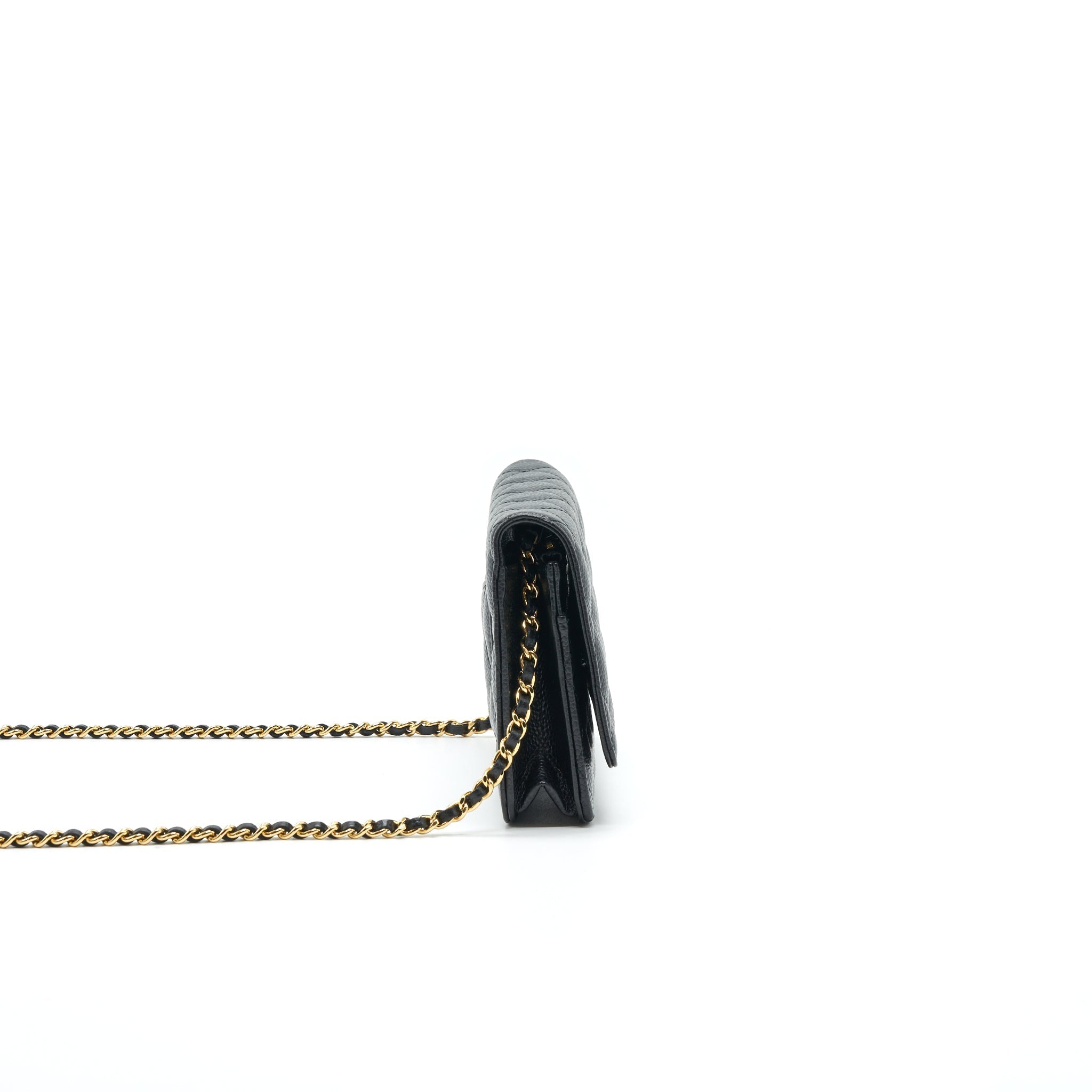 Chanel Classic Wallet on Chain Caviar Black With