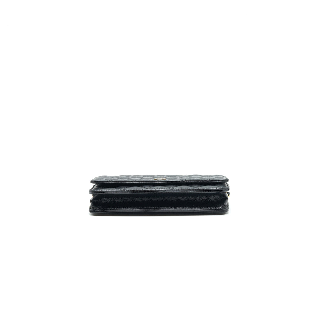 Chanel Classic Wallet on Chain Caviar Black With
