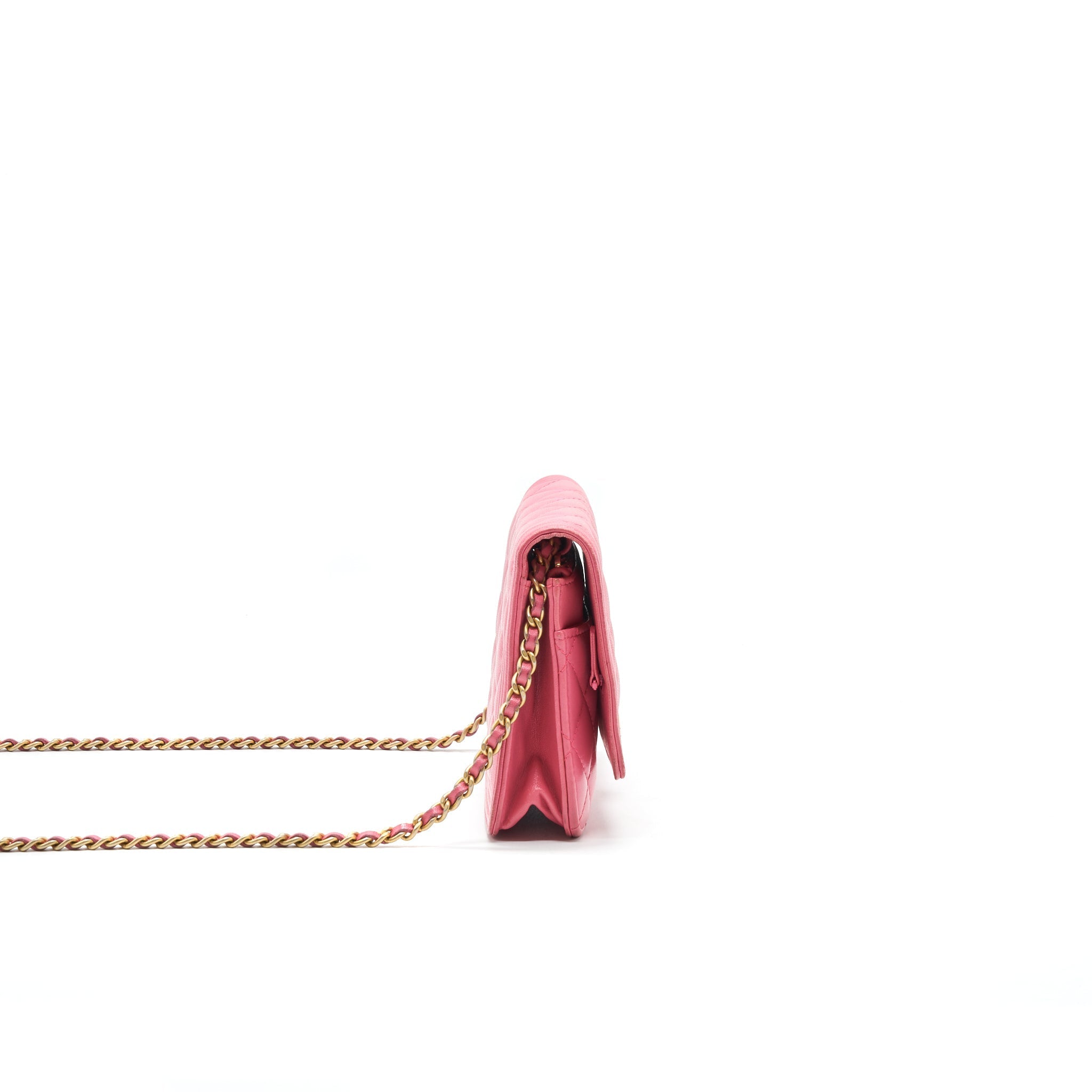 Chanel Boy Wallet on Chain Pink