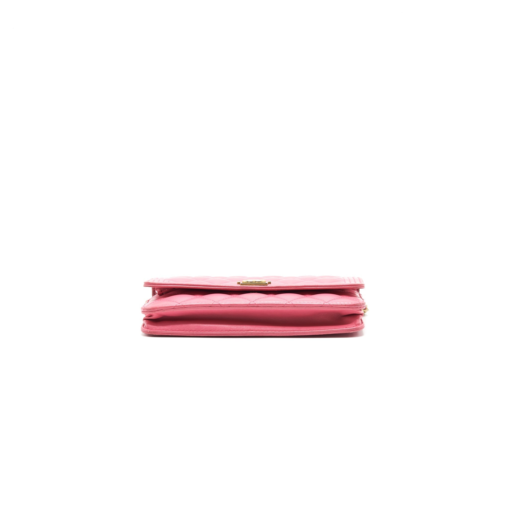 Chanel Boy Wallet on Chain Pink