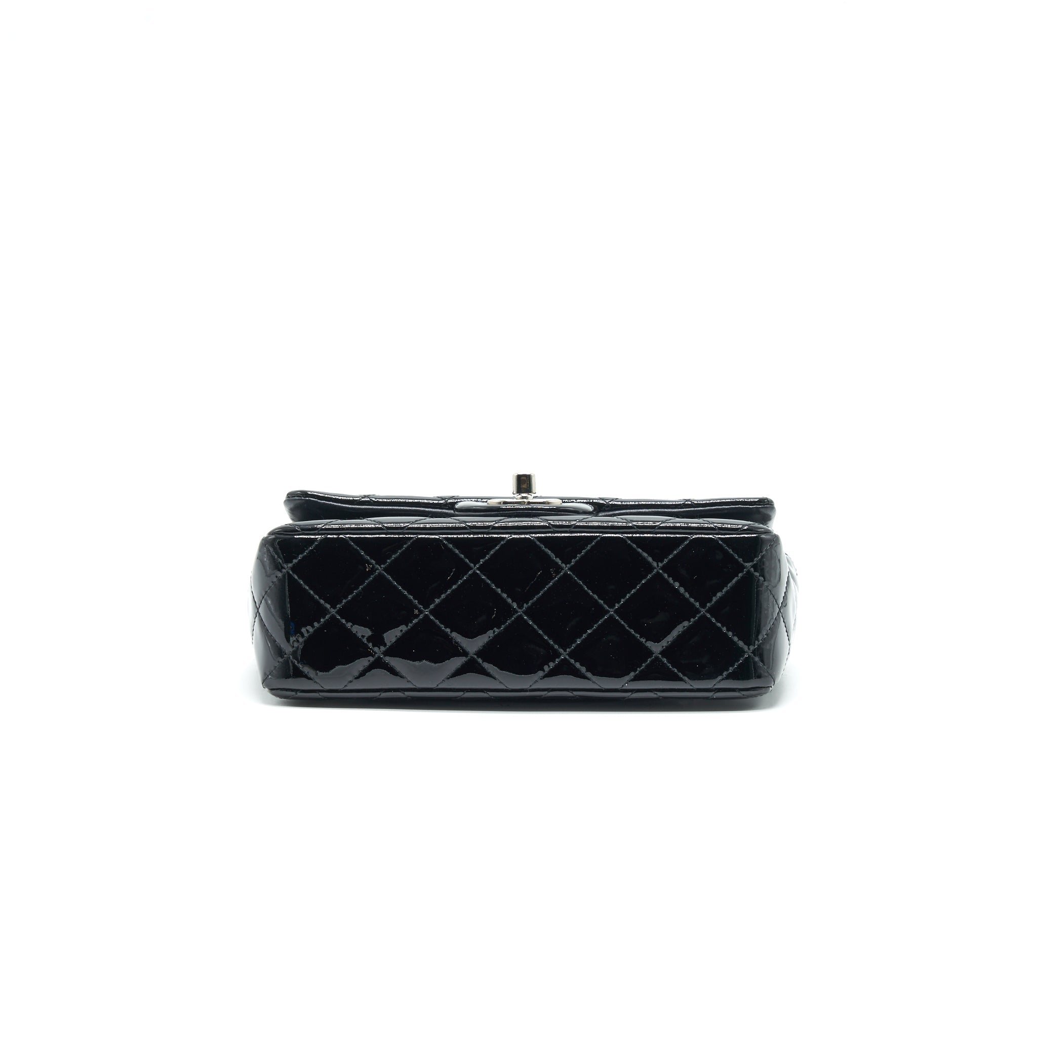 Chanel Mini Rectangular Flap bag Patent Leather Black