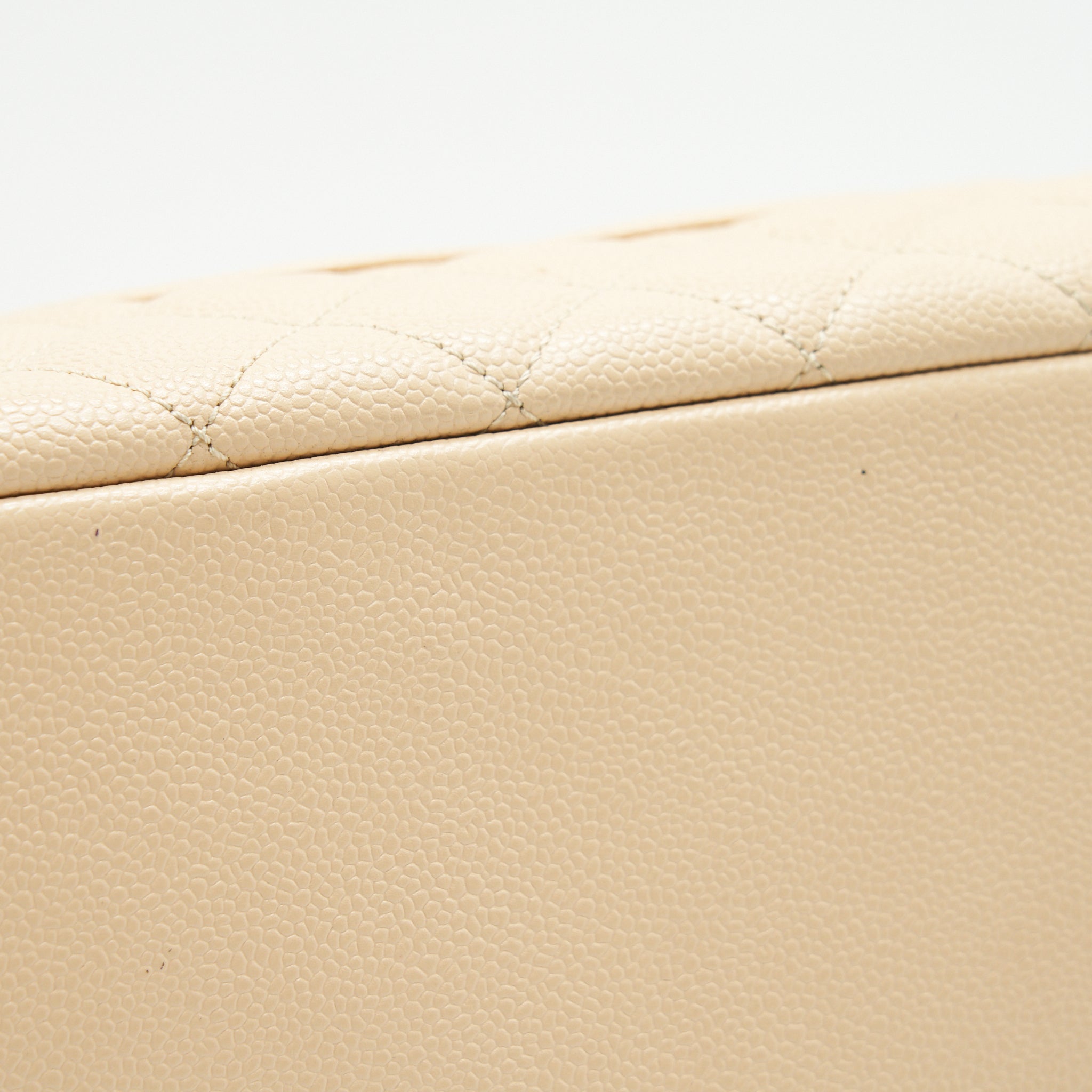CHANEL CAVIAR GRAND SHOPPING TOTE GST IN BEIGE