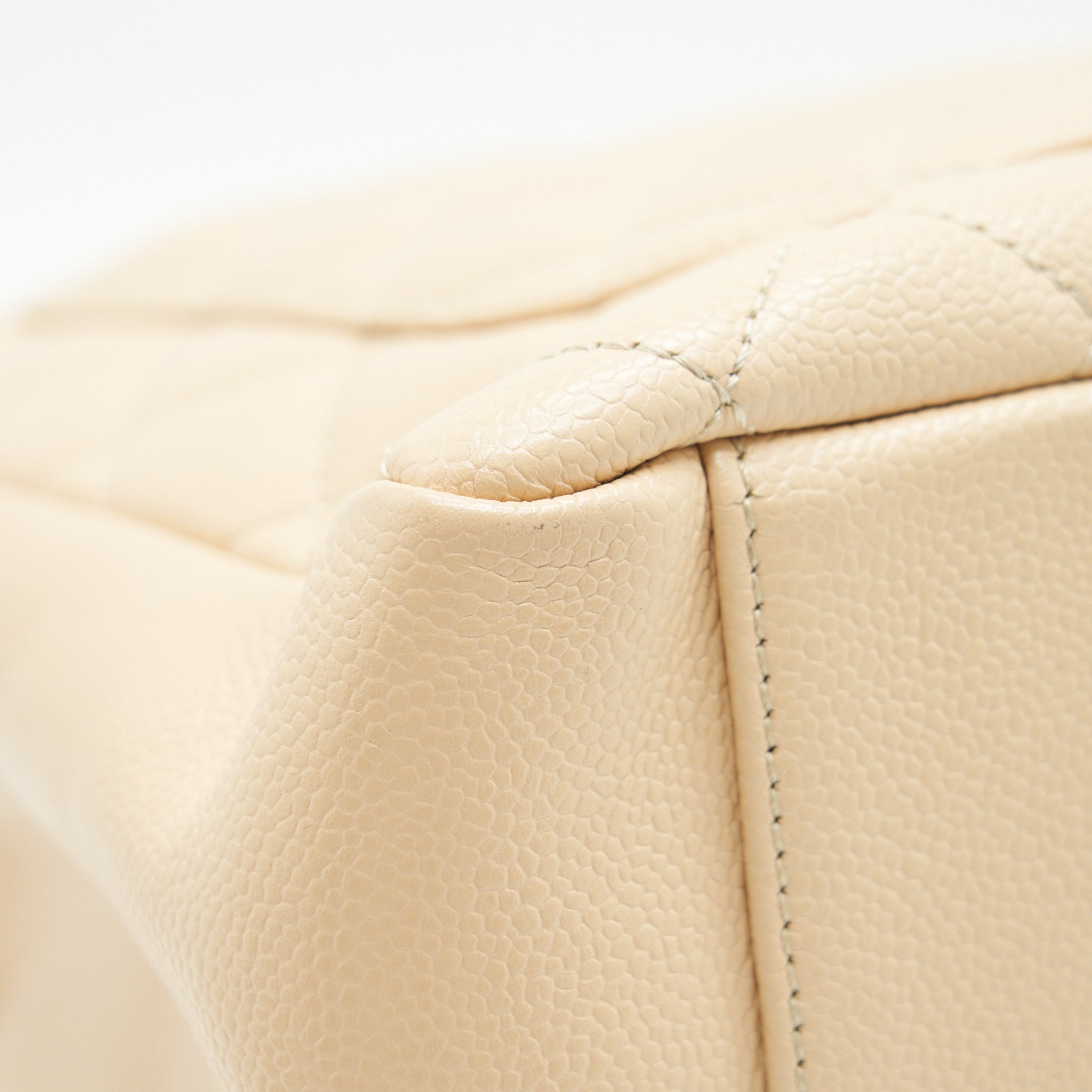 CHANEL CAVIAR GRAND SHOPPING TOTE GST IN BEIGE