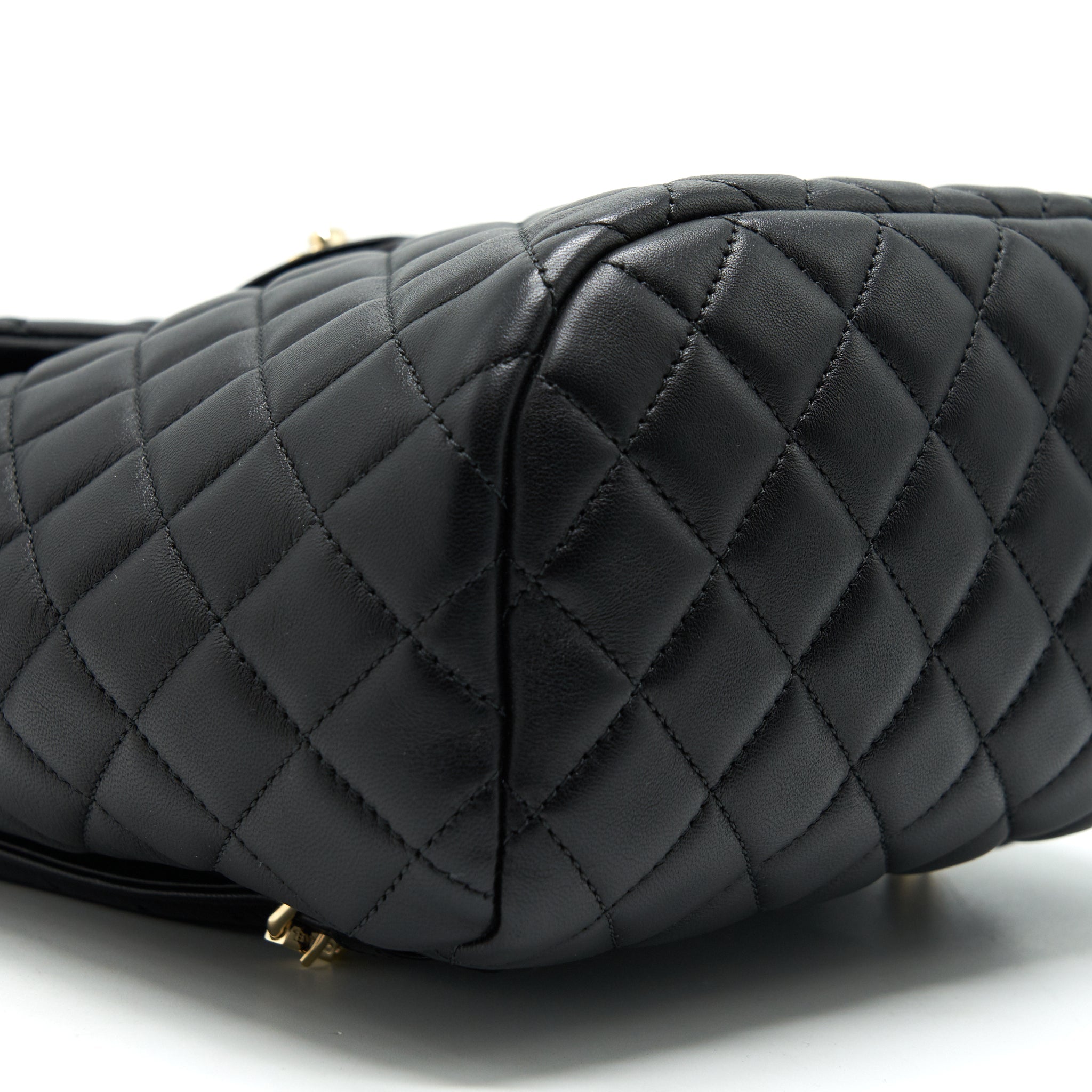 CHANEL QUILTED LAMBSKIN URBAN SPIRIT BACKPACK BLACK