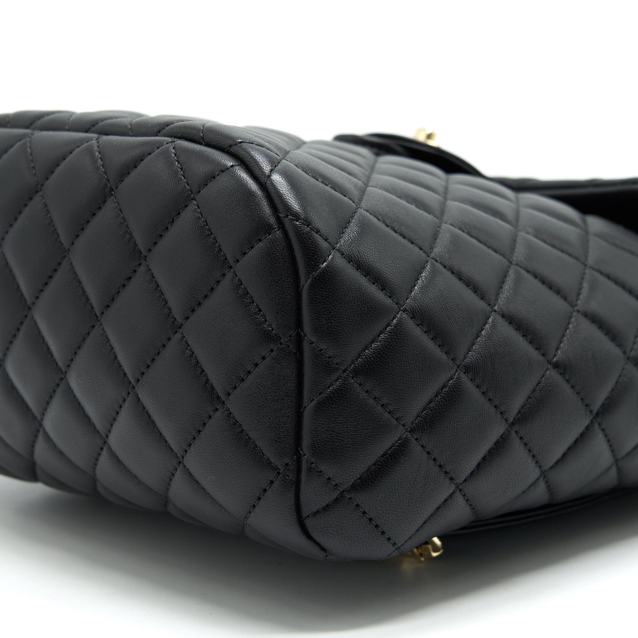 CHANEL QUILTED LAMBSKIN URBAN SPIRIT BACKPACK BLACK