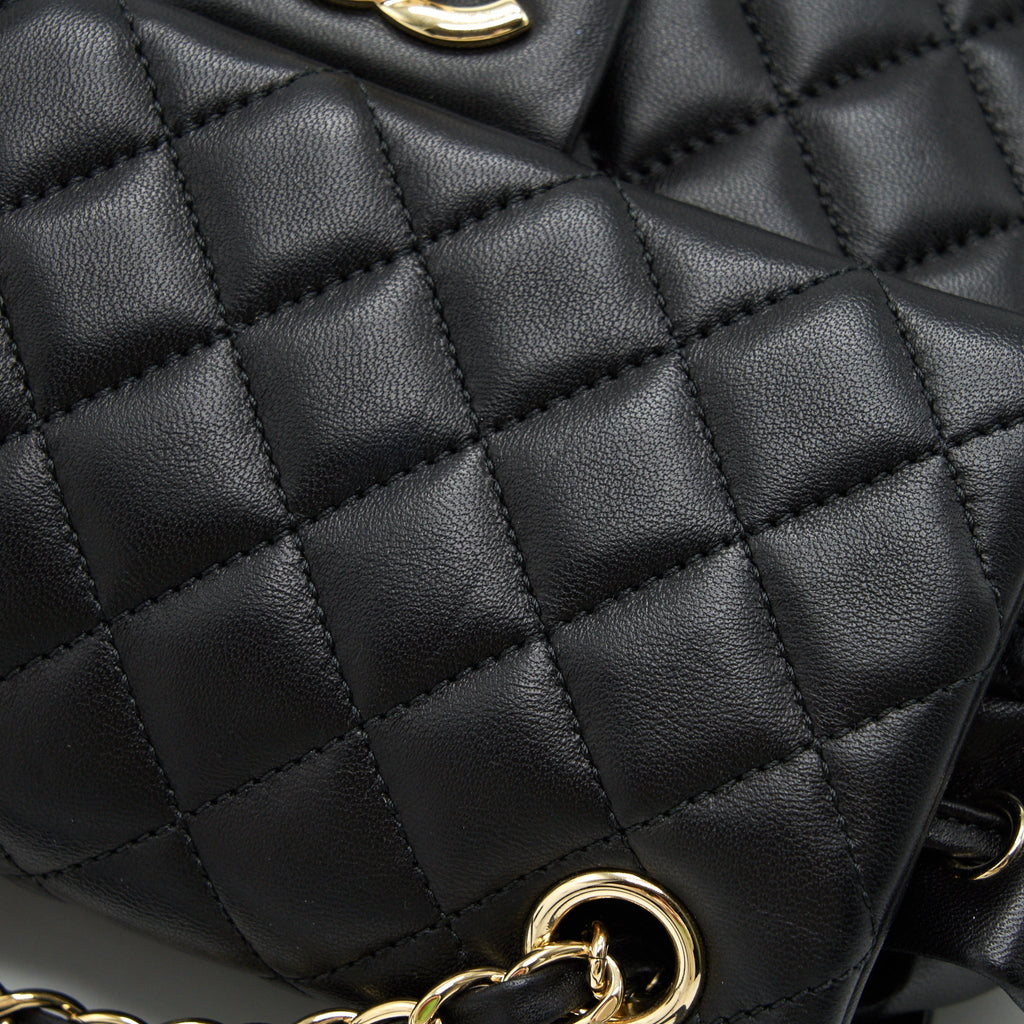 CHANEL QUILTED LAMBSKIN URBAN SPIRIT BACKPACK BLACK
