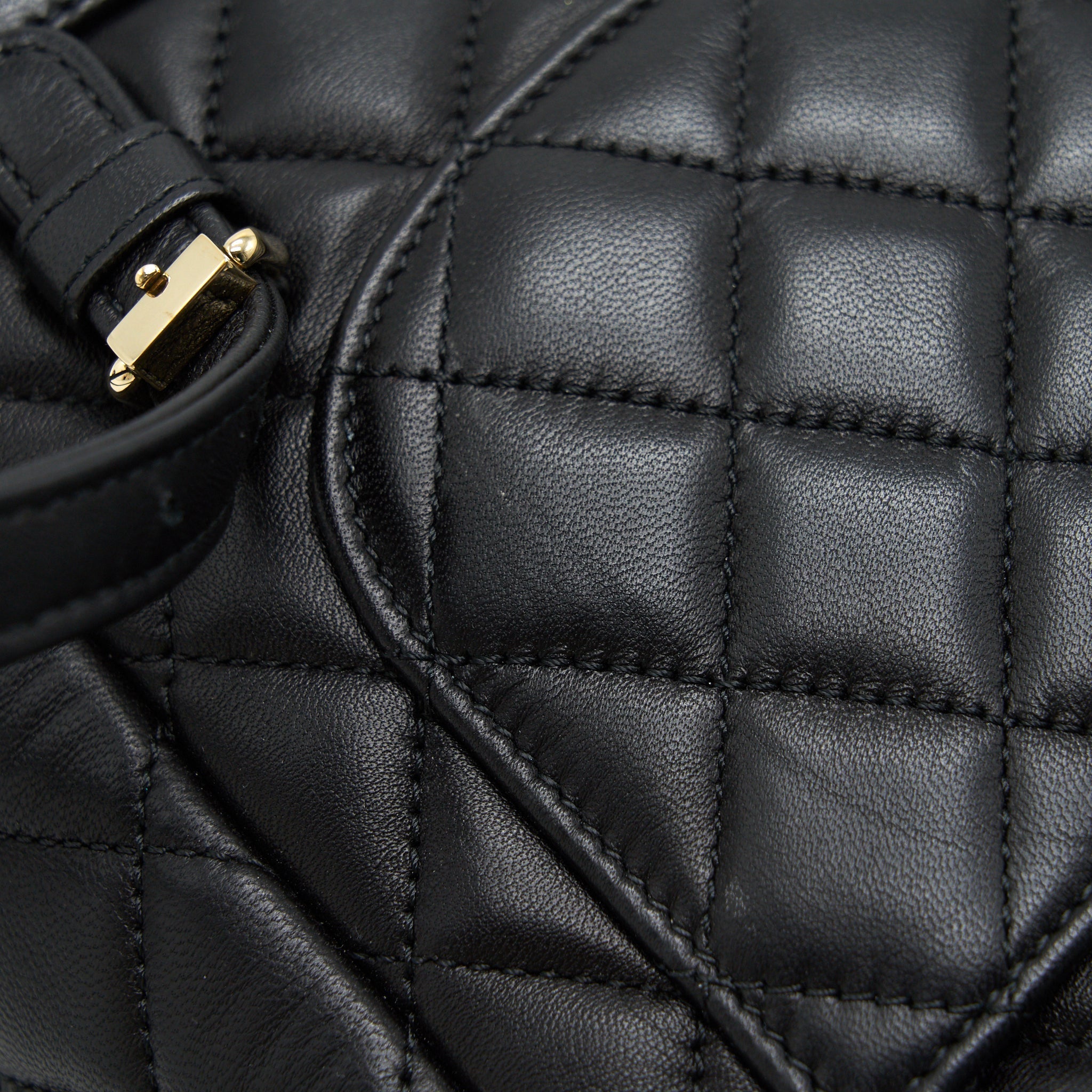 CHANEL QUILTED LAMBSKIN URBAN SPIRIT BACKPACK BLACK
