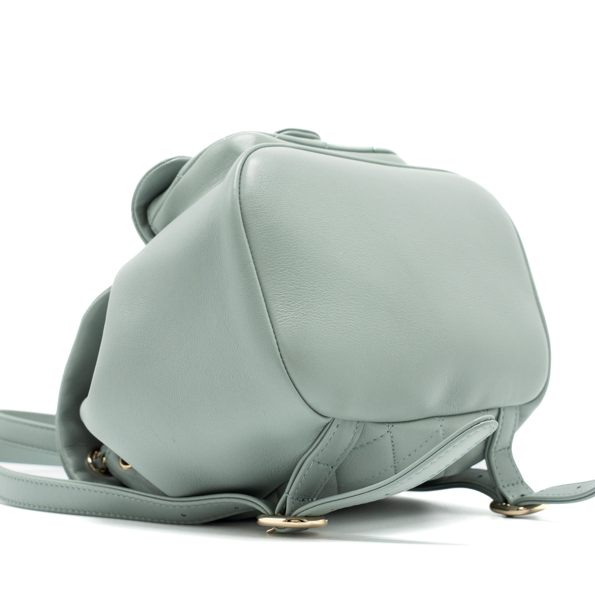 Chanel 23C Mini Duma Backpack Calfskin Light Grey L (Microchip)