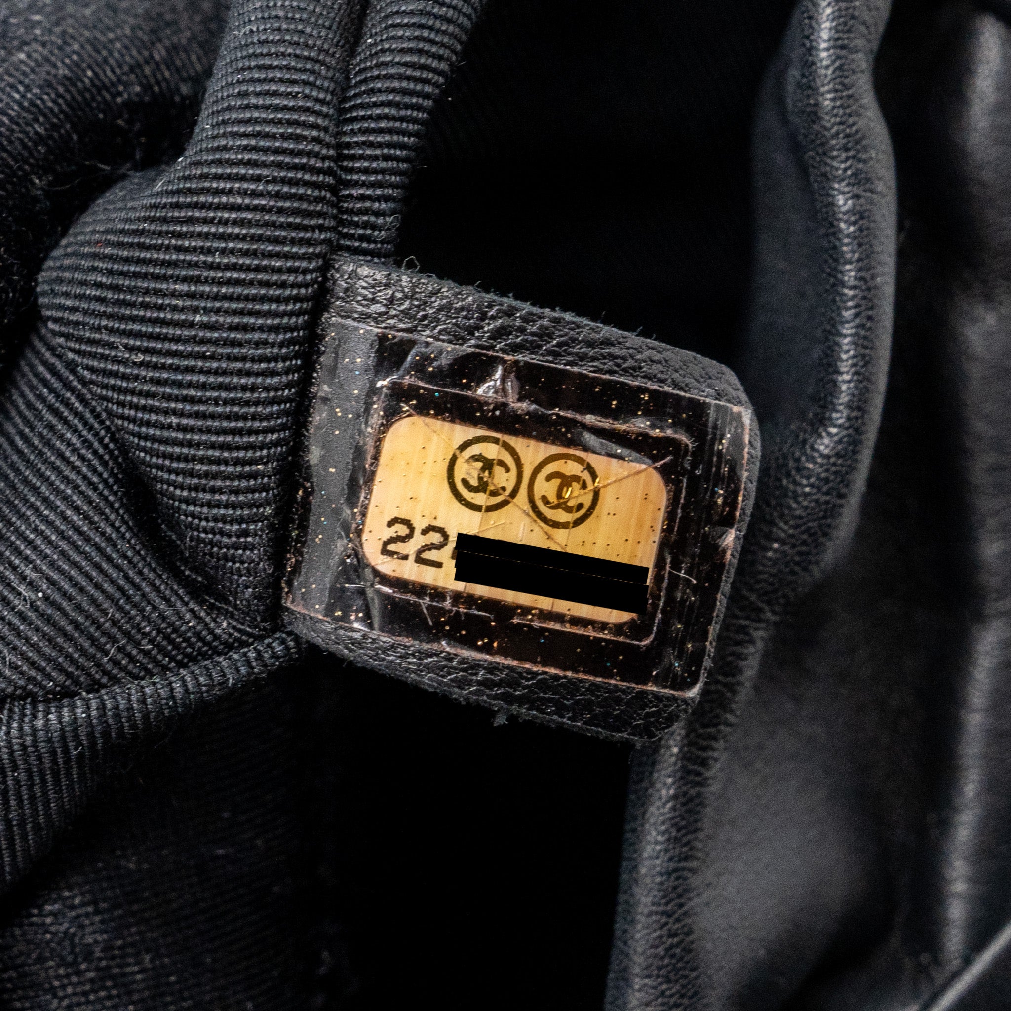 Chanel Small Urban Spirit Backpack Chevron Calfskin Black