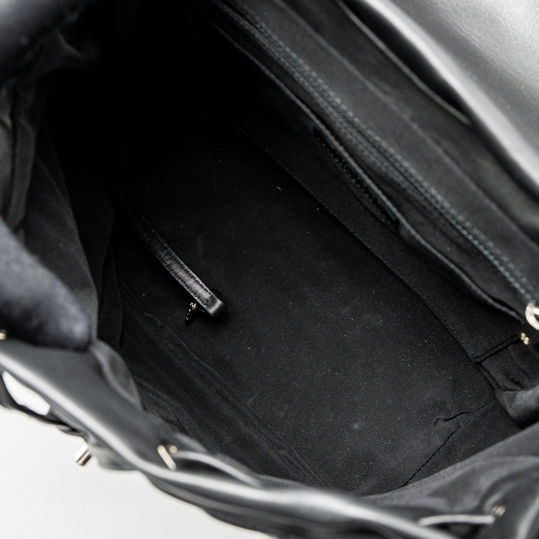 Chanel Urban Spirit Backpack Chevron Calfskin Black