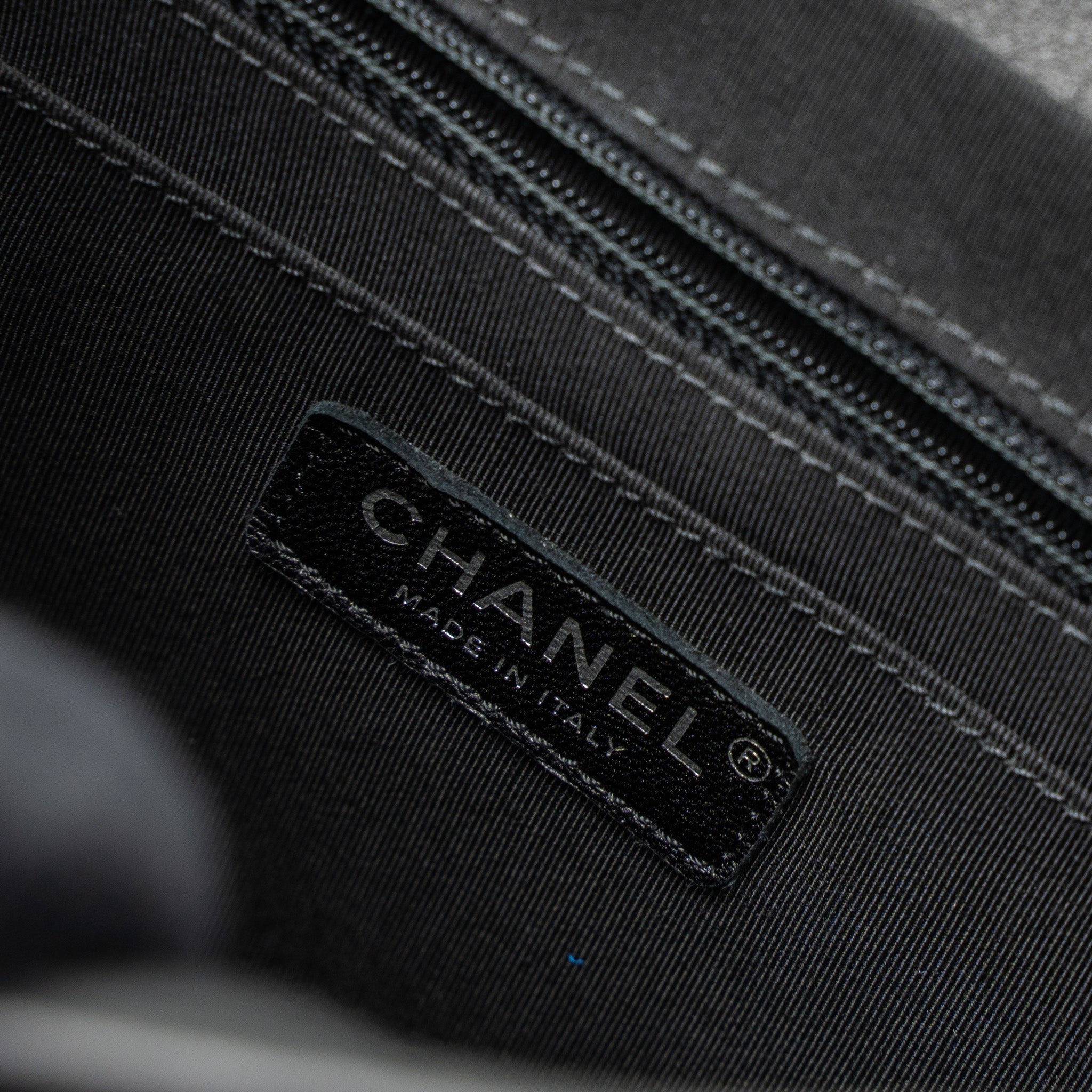 Chanel Urban Spirit Backpack Chevron Calfskin Black