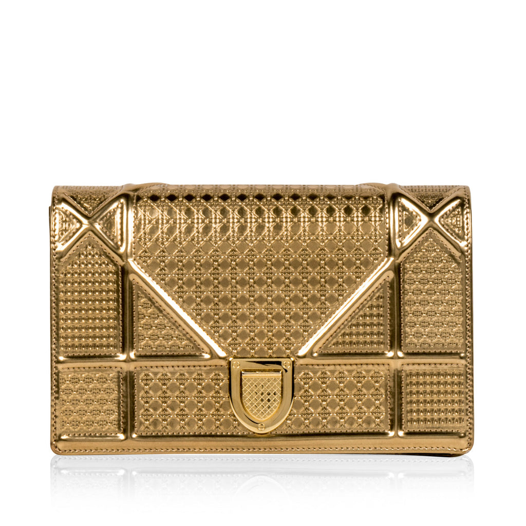 Christian Dior Diorama Woc - Gold Cannage