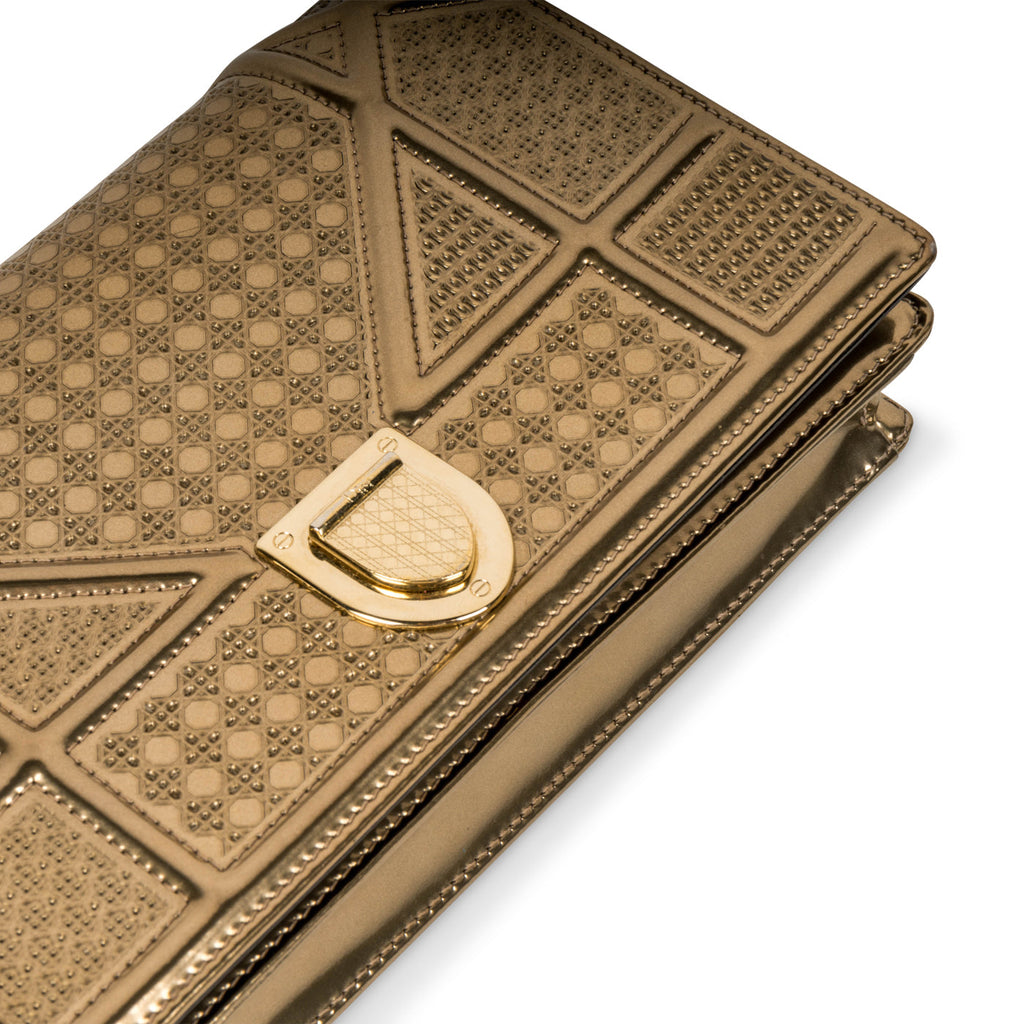 Christian Dior Diorama Woc - Gold Cannage