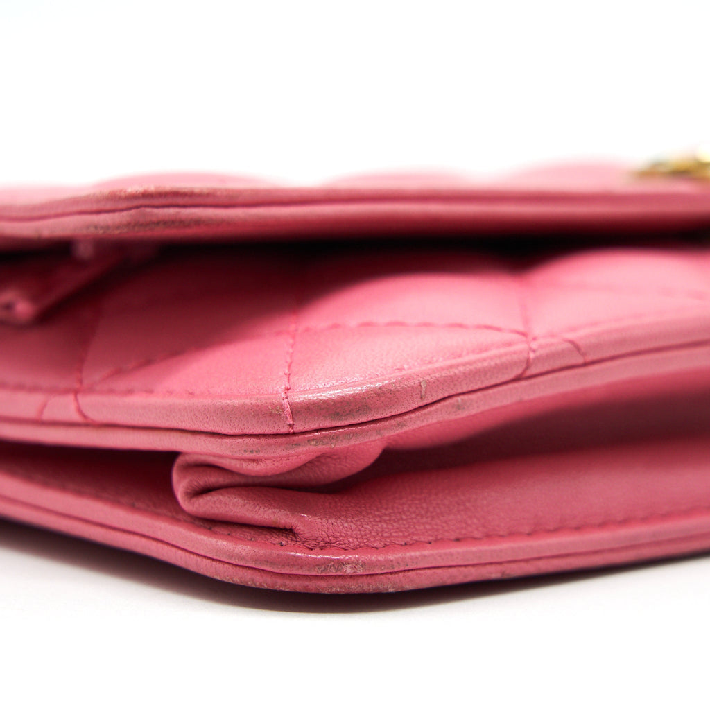 Chanel Boy Wallet on Chain Pink