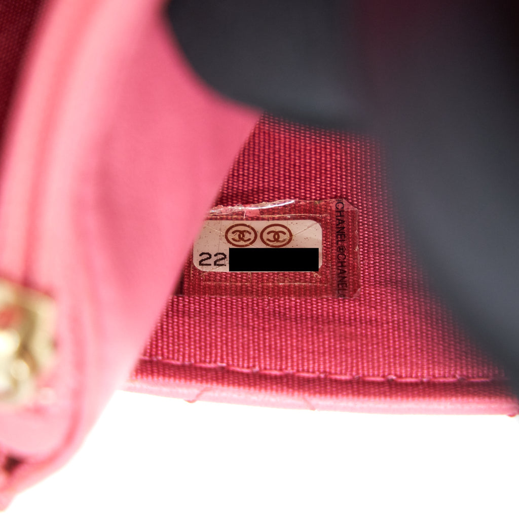 Chanel Boy Wallet on Chain Pink