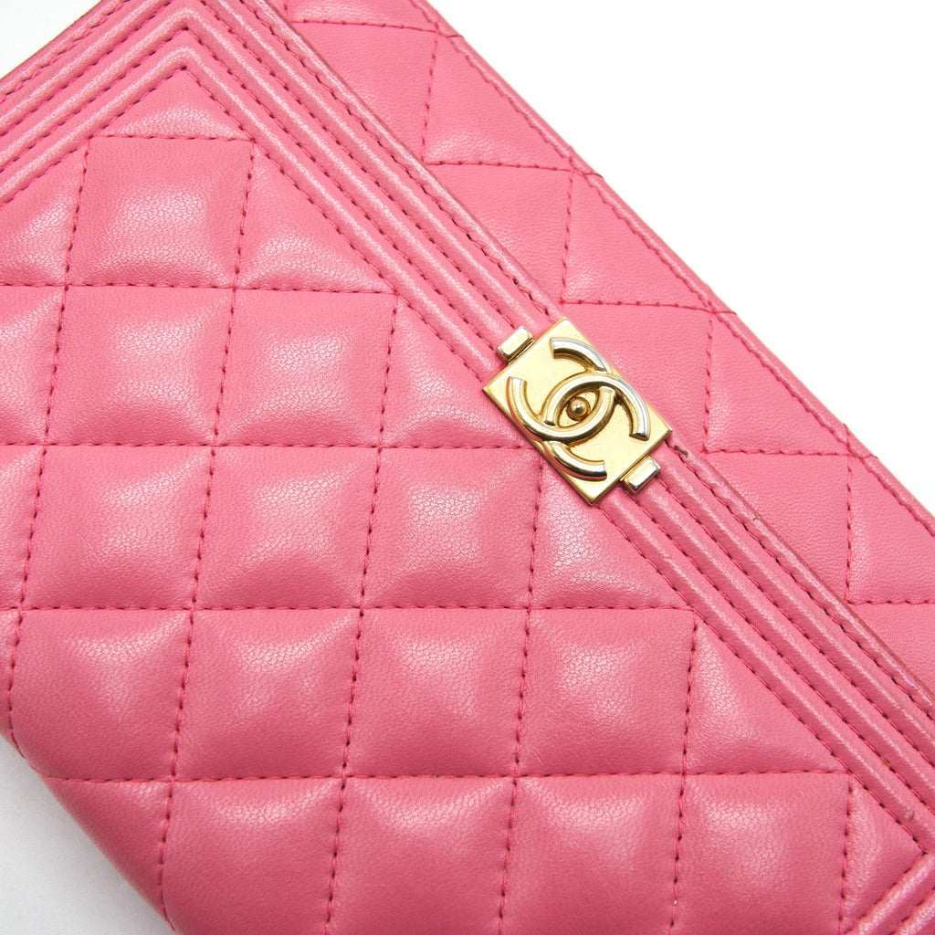 Chanel Boy Wallet on Chain Pink
