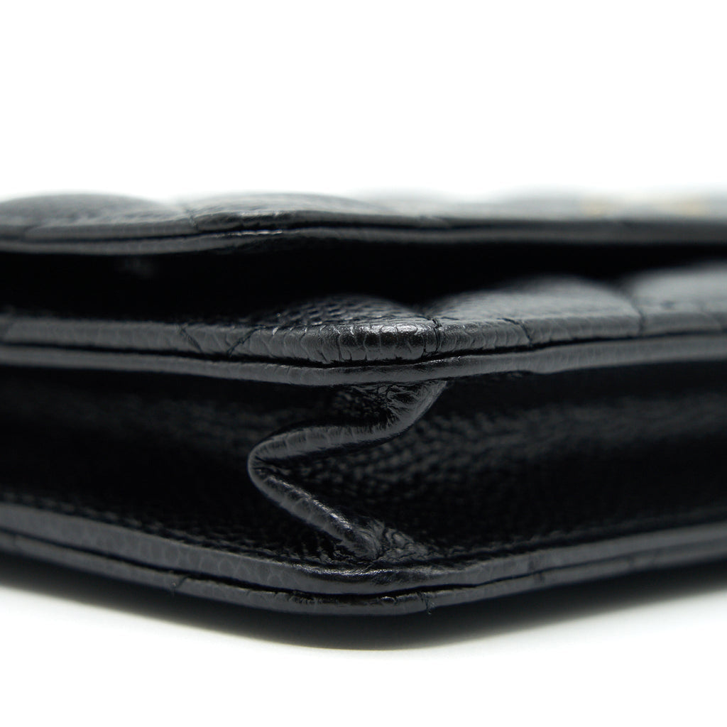 Chanel Classic Wallet on Chain Caviar Black With