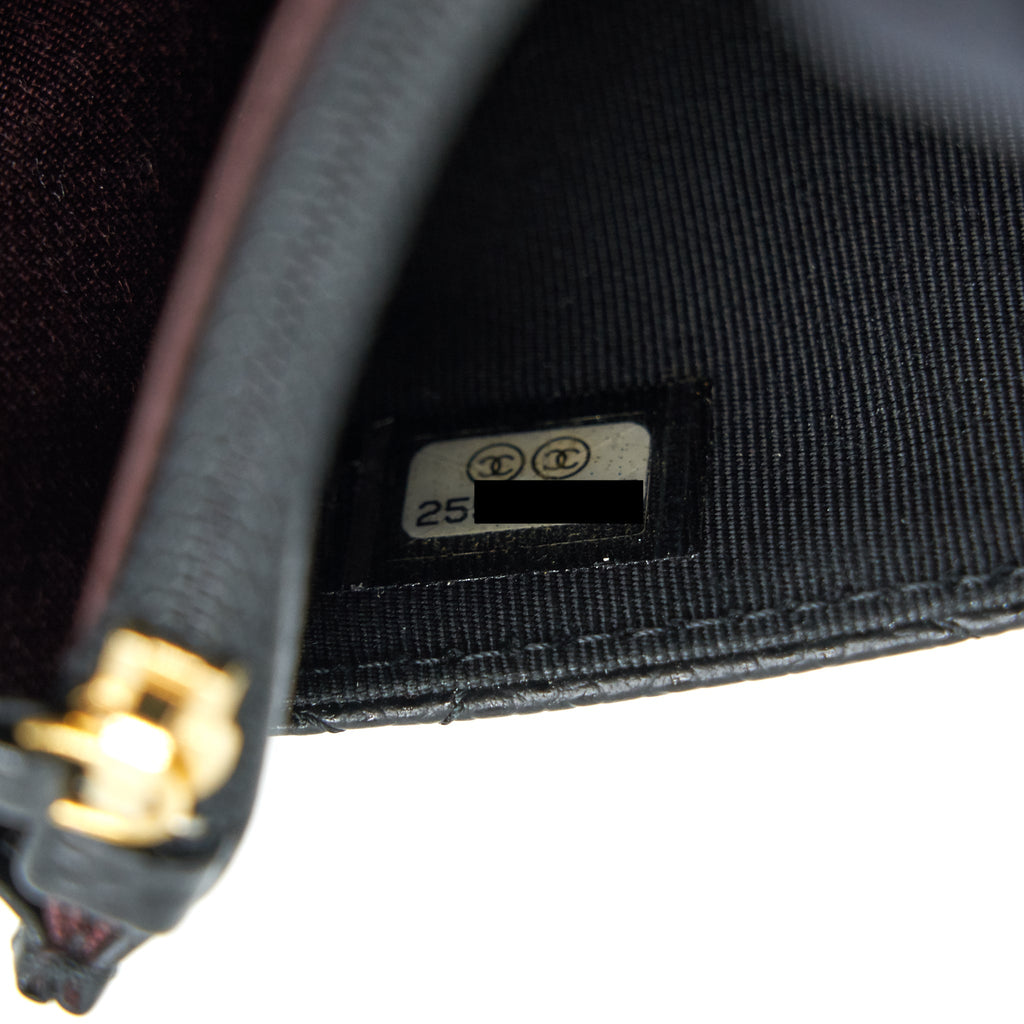 Chanel Classic Wallet on Chain Caviar Black With