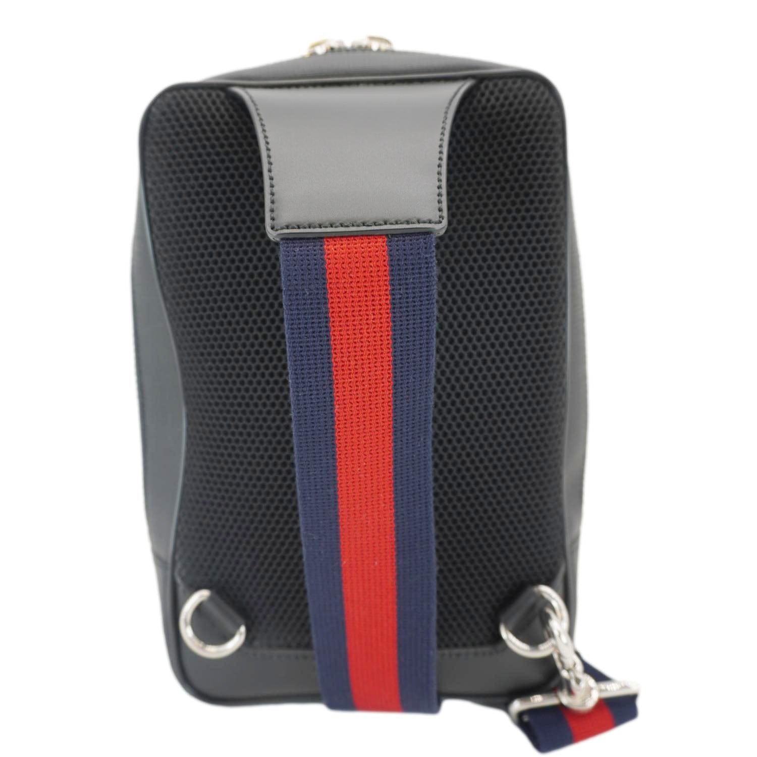 GUCCI GG Supreme Canvas Belt Bag with Zip Pocket Black 478325