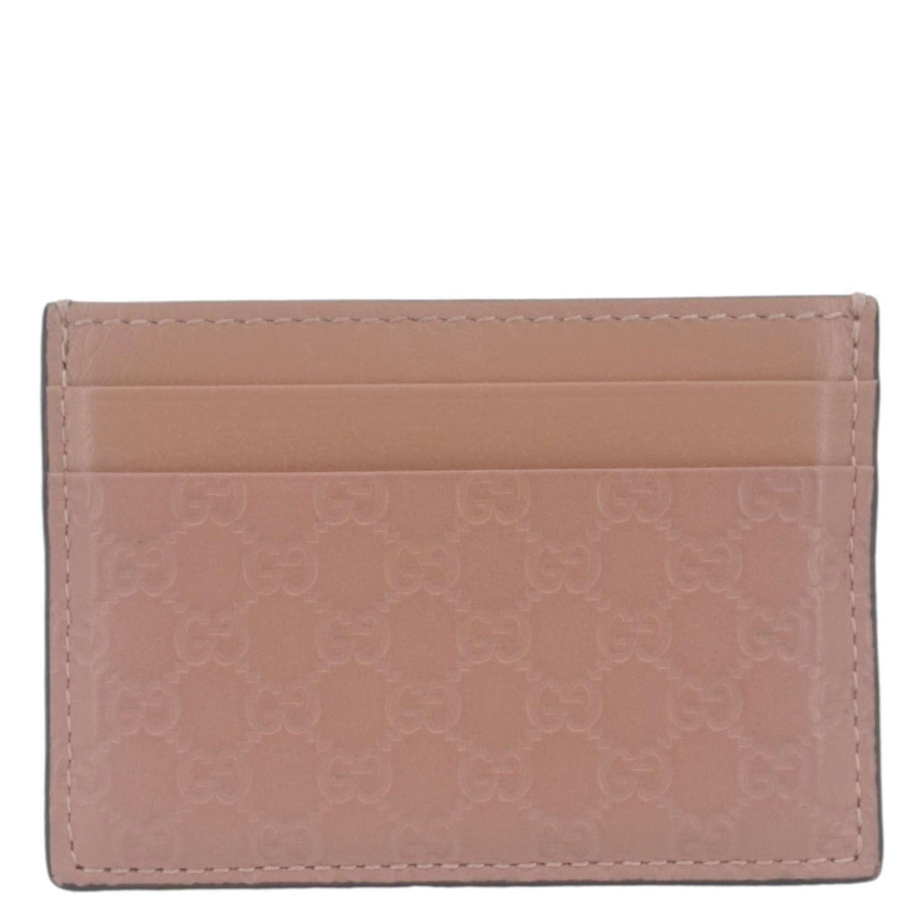 GUCCI Microguccissima Calfskin leather  Holder Pink