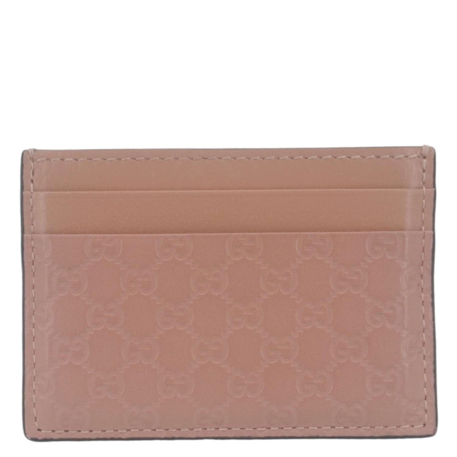 GUCCI Microguccissima Calfskin leather  Holder Pink