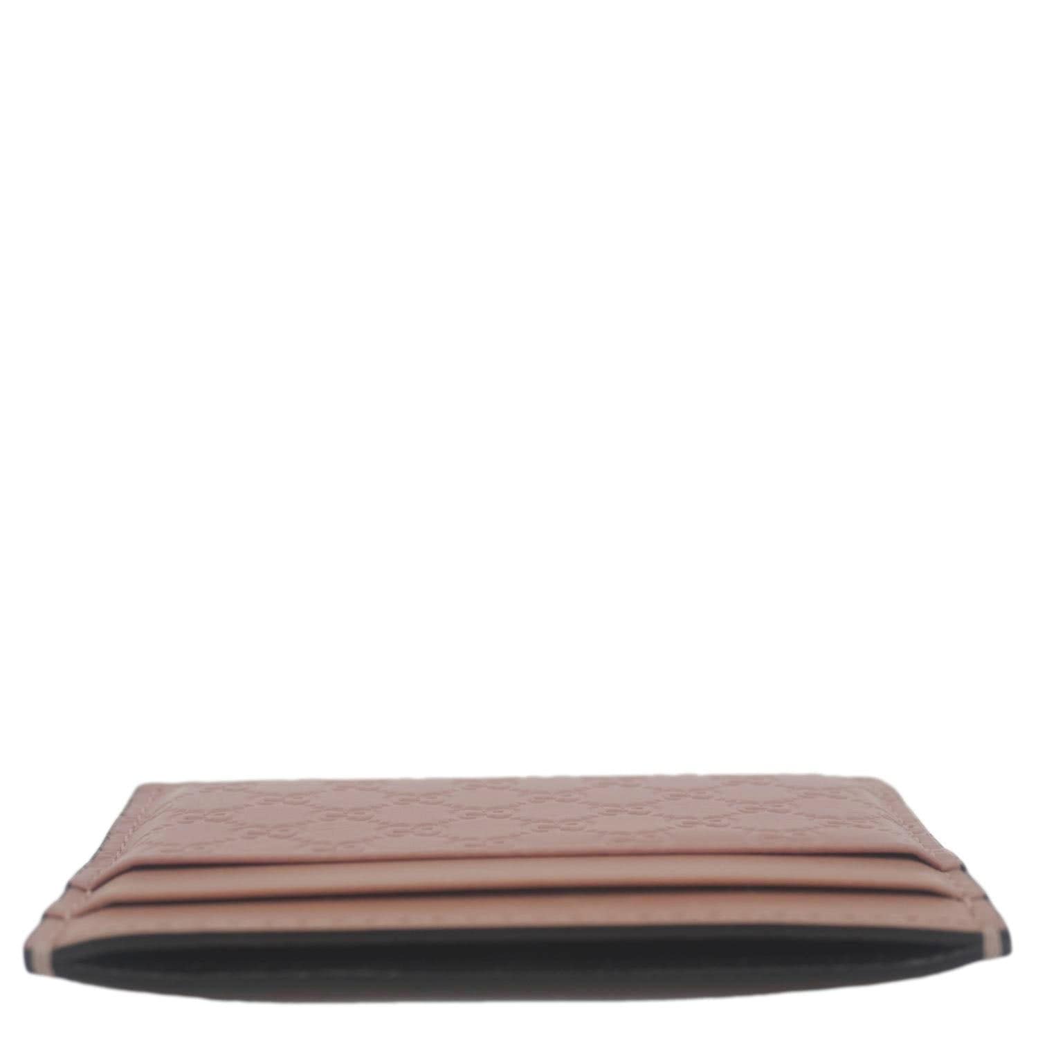 GUCCI Microguccissima Calfskin leather  Holder Pink