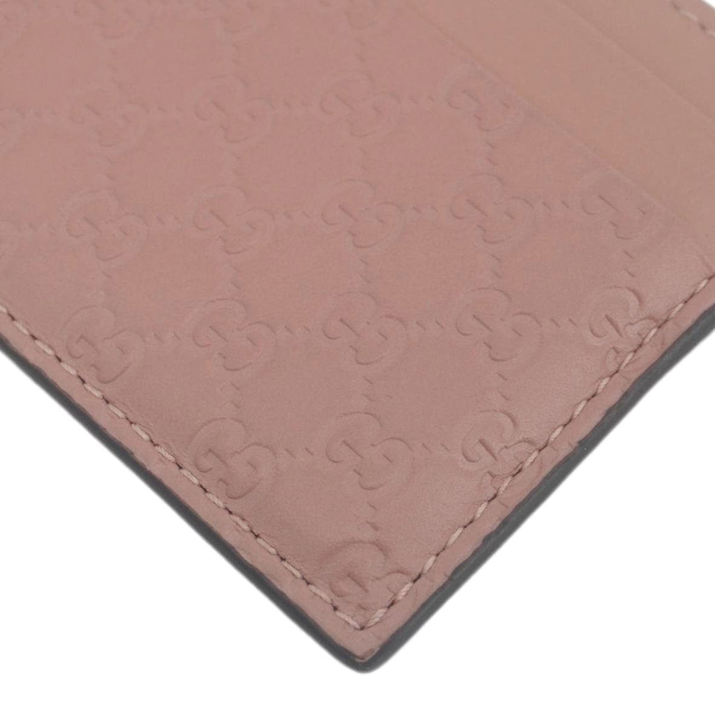 GUCCI Microguccissima Calfskin leather  Holder Pink