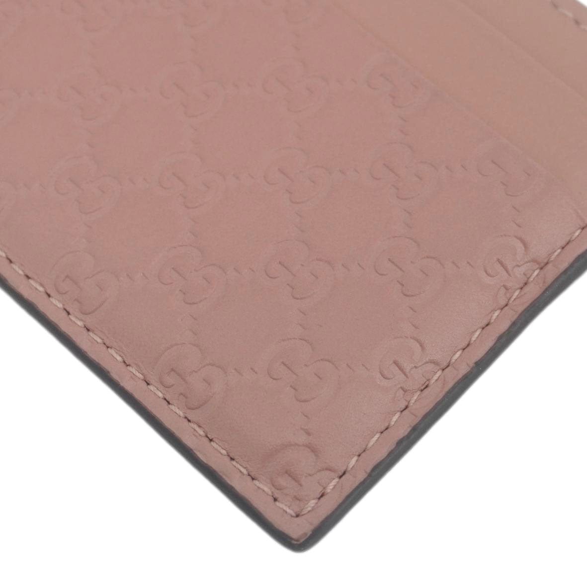GUCCI Microguccissima Calfskin leather  Holder Pink