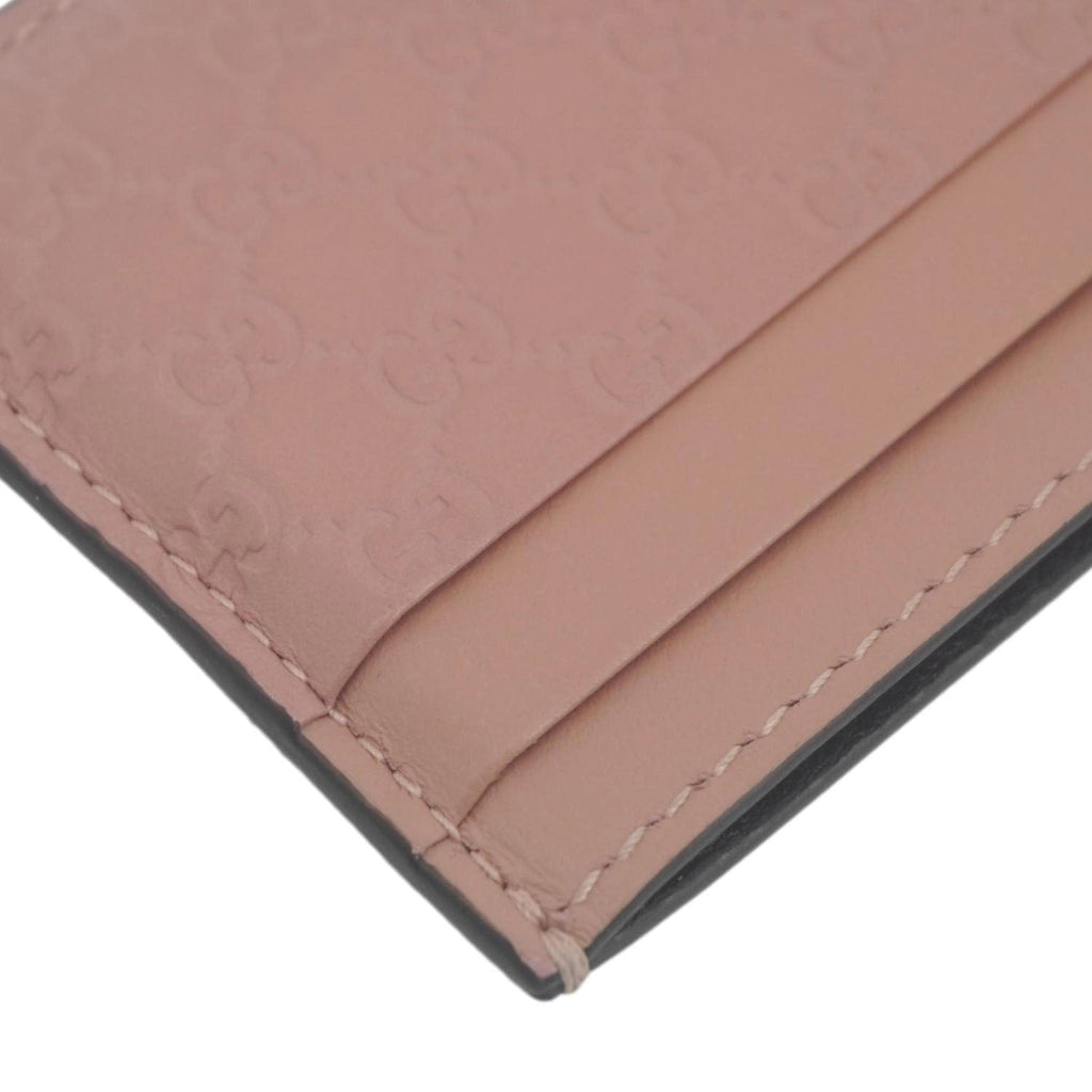 GUCCI Microguccissima Calfskin leather  Holder Pink