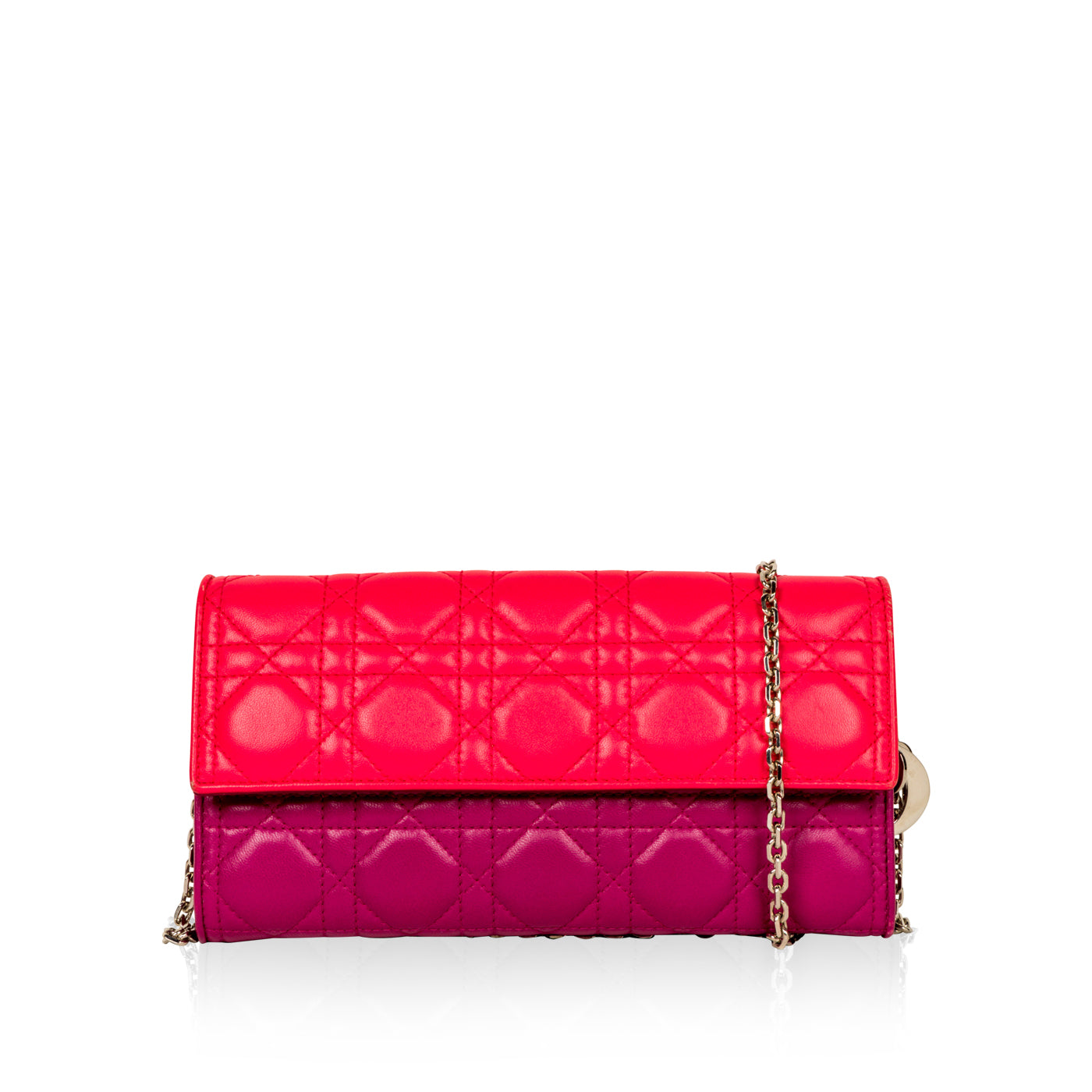Christian Dior Tri-colour Wallet on Chain