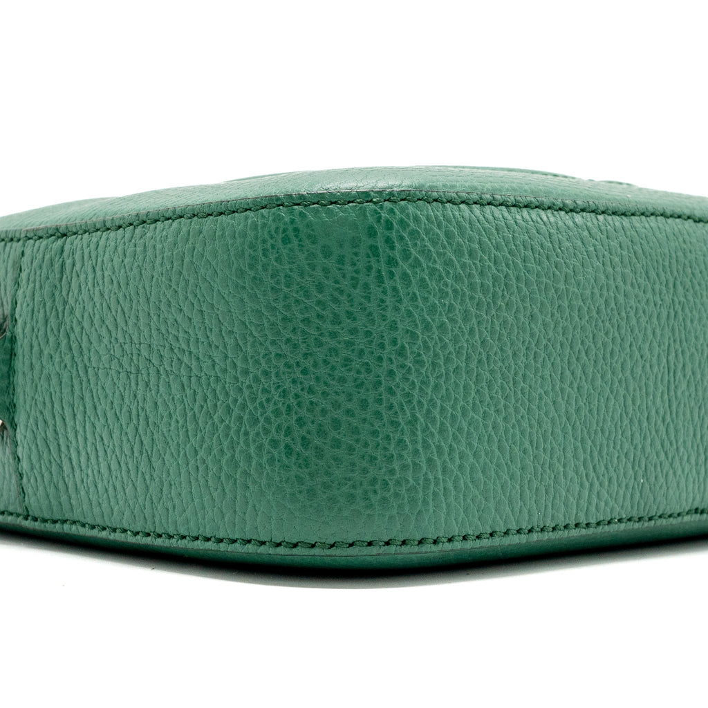 Gucci disco soho camera bag calfskin green L