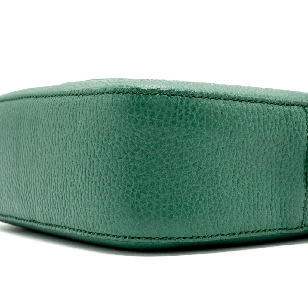 Gucci disco soho camera bag calfskin green L